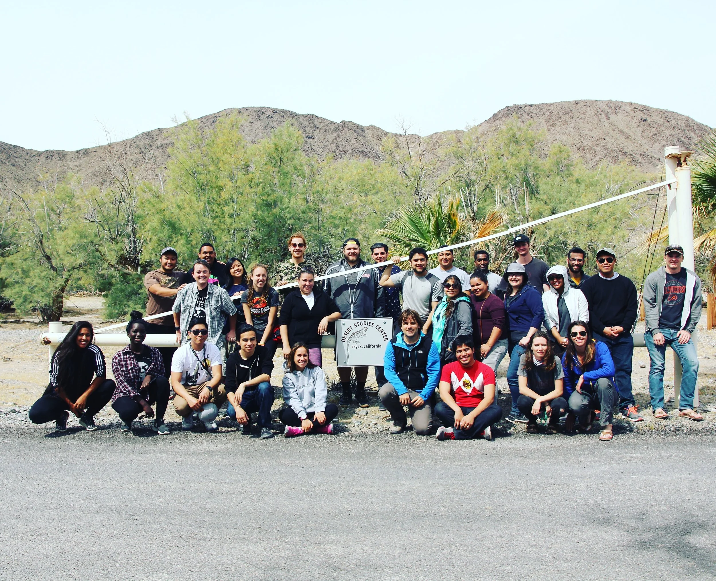 2017 Ornithology class on our weekend retreat to the Desert Studies Center, Zzyzx, California
