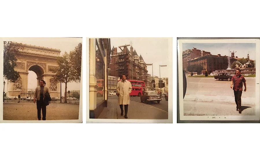 My dad in the 70's traveling all around Europe. 