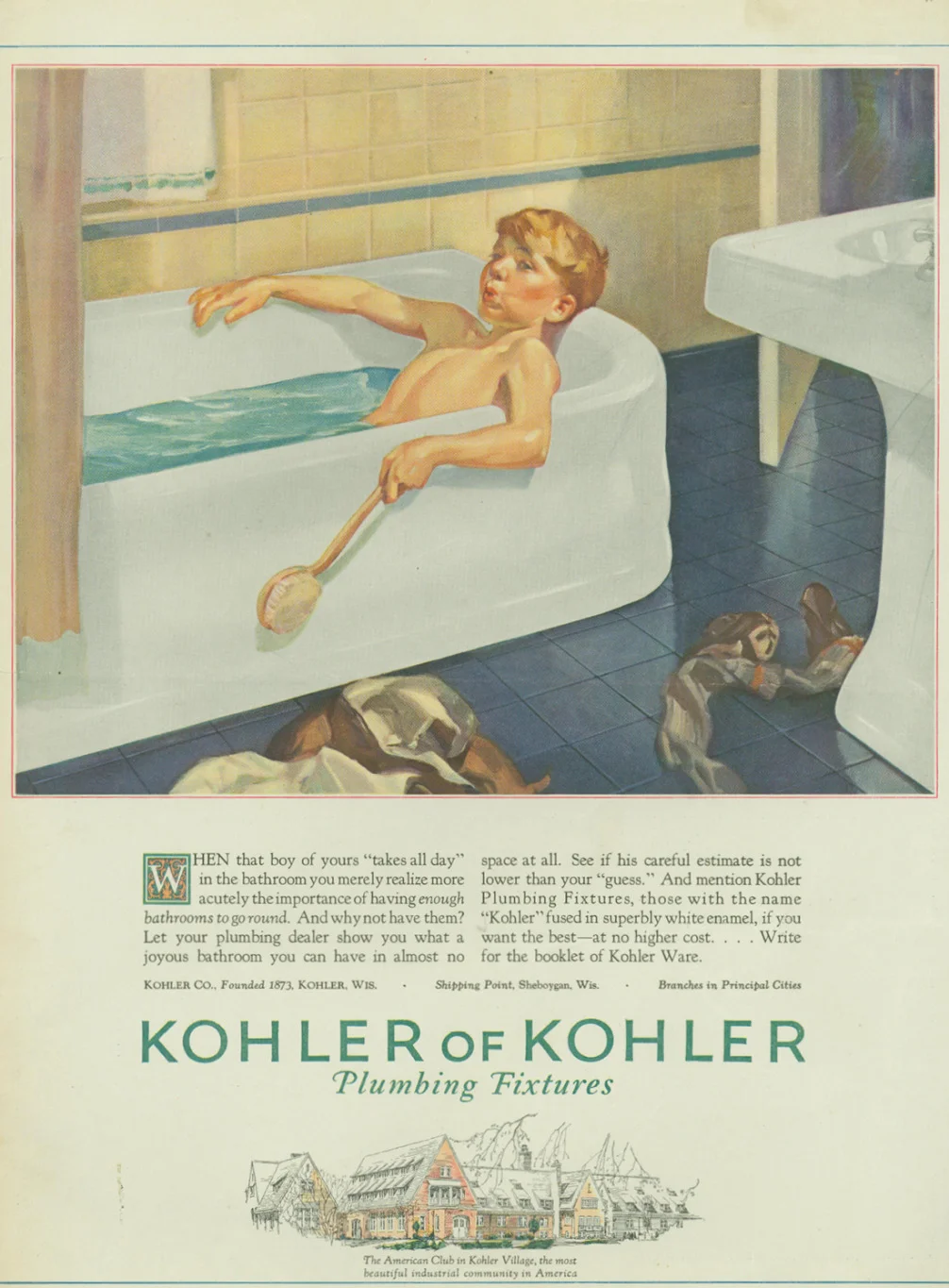 Kohler Co. introduces the company's first one-piece, built-in bath with an integral apron. 