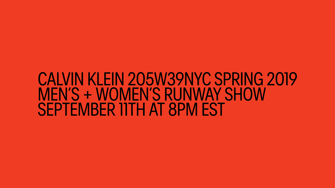 Watch LIVE the Calvin Klein Spring/Summer