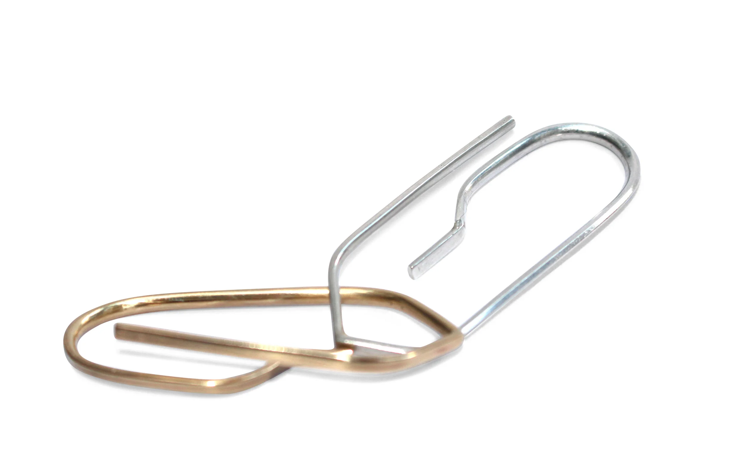XL CLIP EAR CUFF 9ct YELLOW GOLD & 925 SILVER