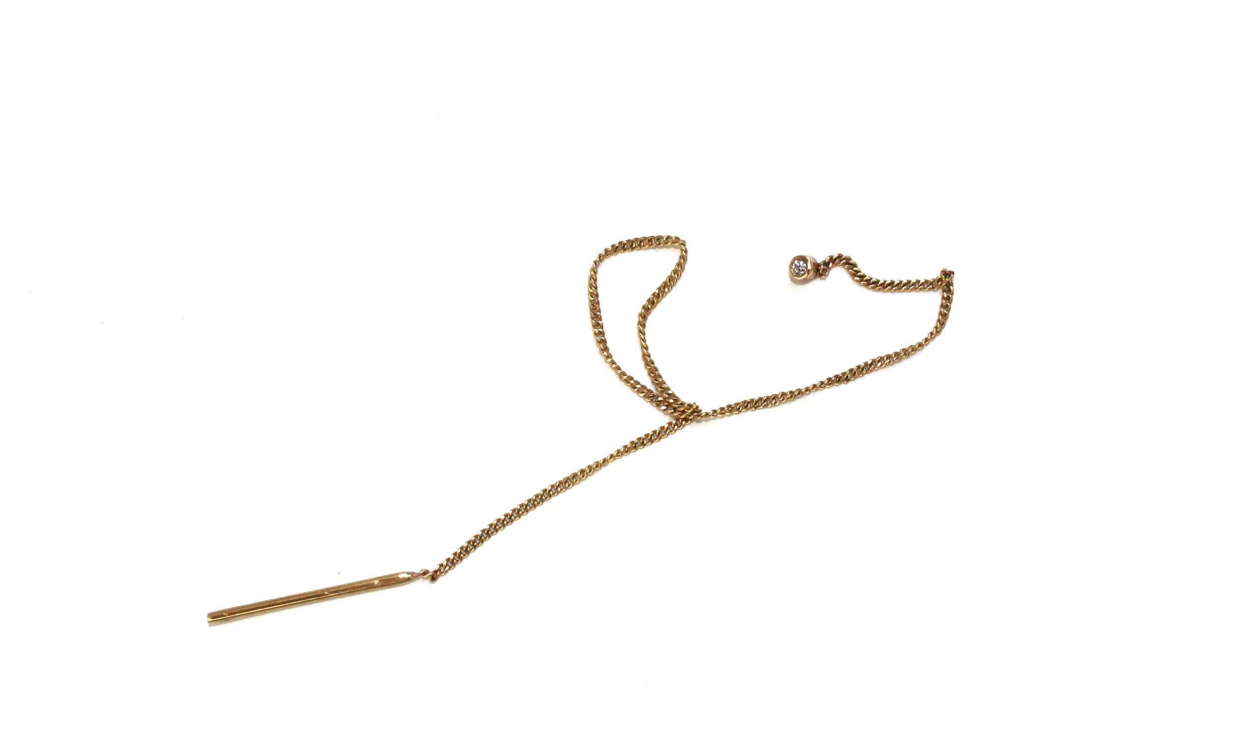 THREAD EARRING 9ct YELLOW GOLD 