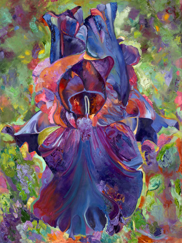 Iris, oil on canvas, 48 x 36", Sold