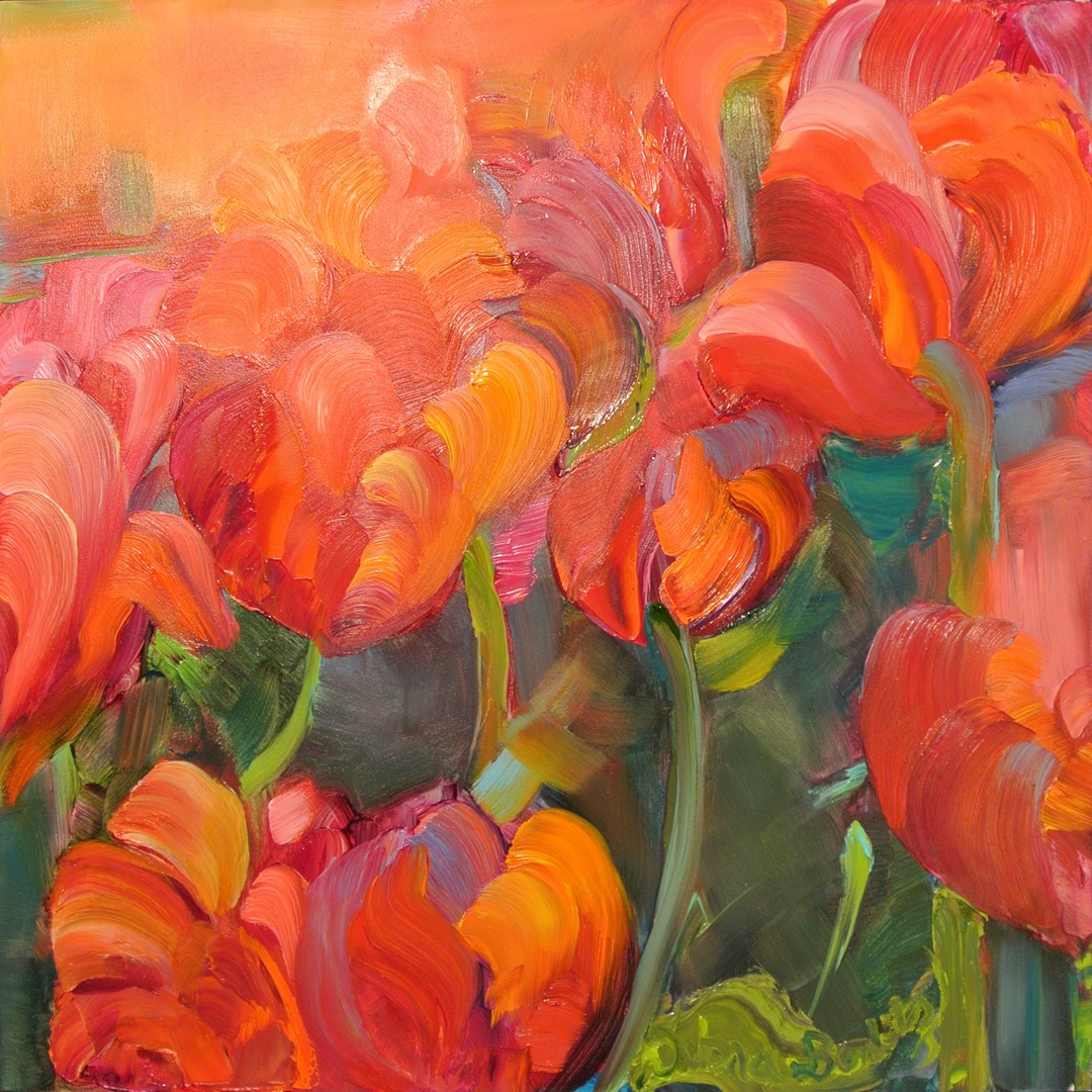 My Garden, oil on panel, 12 x 12", Sold