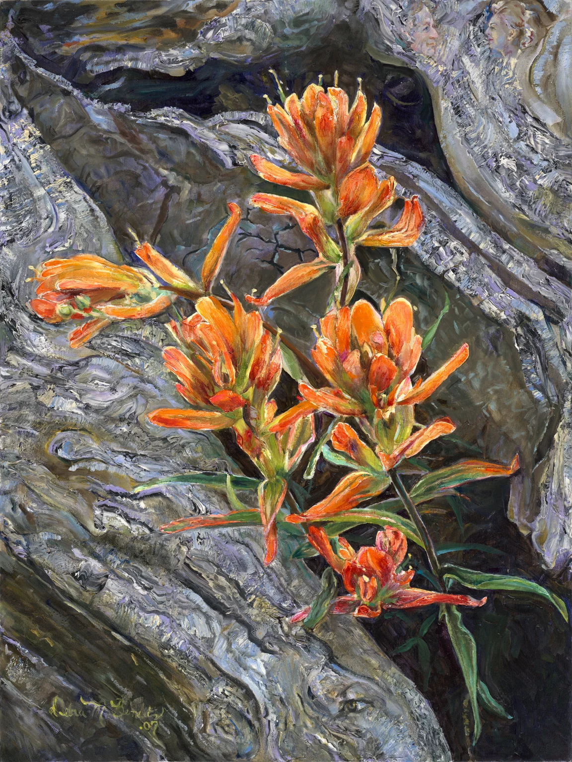 Blooming, oil on canvas, 48 x 36", Sold