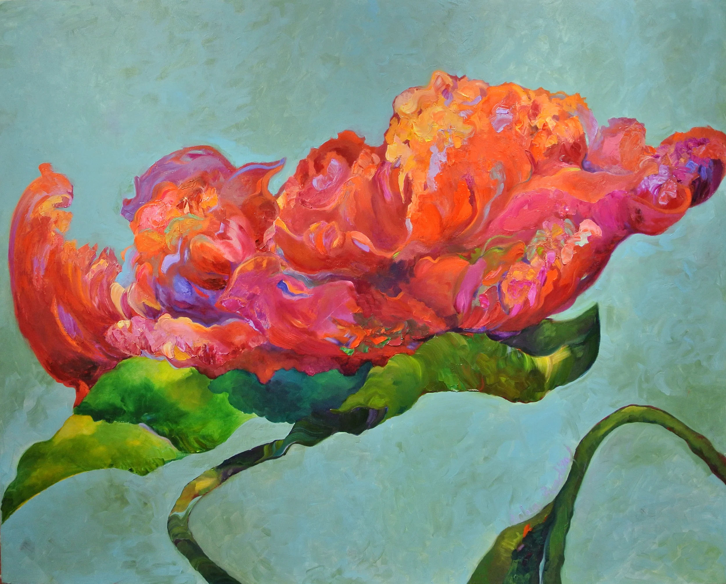 Bloom from Within, oil on canvas, 48 x 60"
