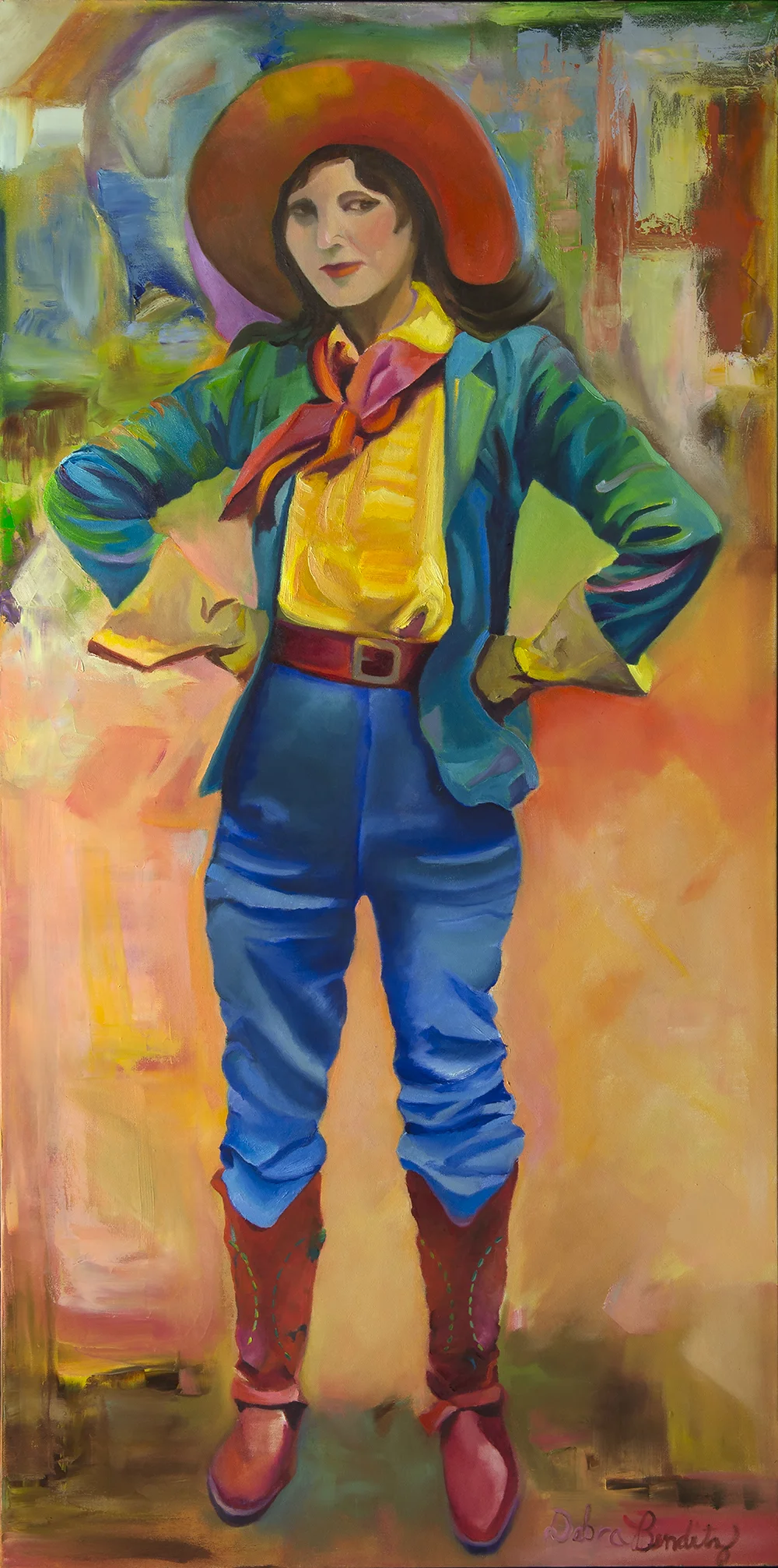 What Do You Mean I Can't? , oil on canvas, 48 x 24" ©