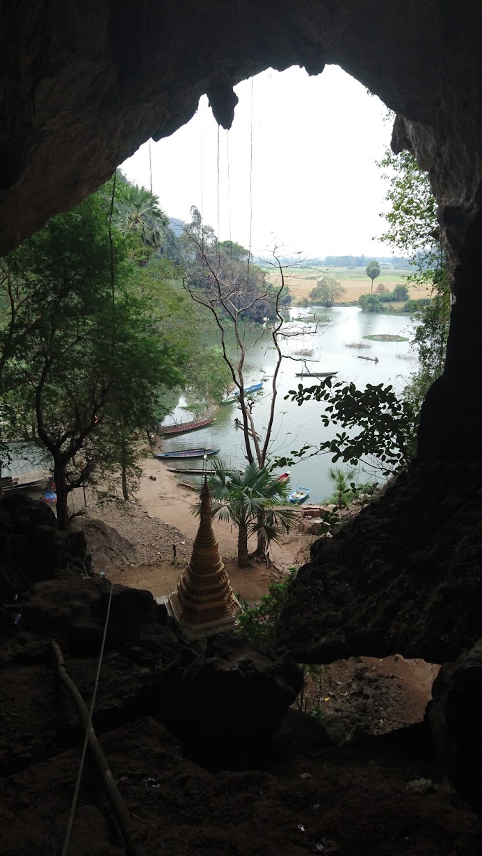 Eventually, we reach the end of the cave...