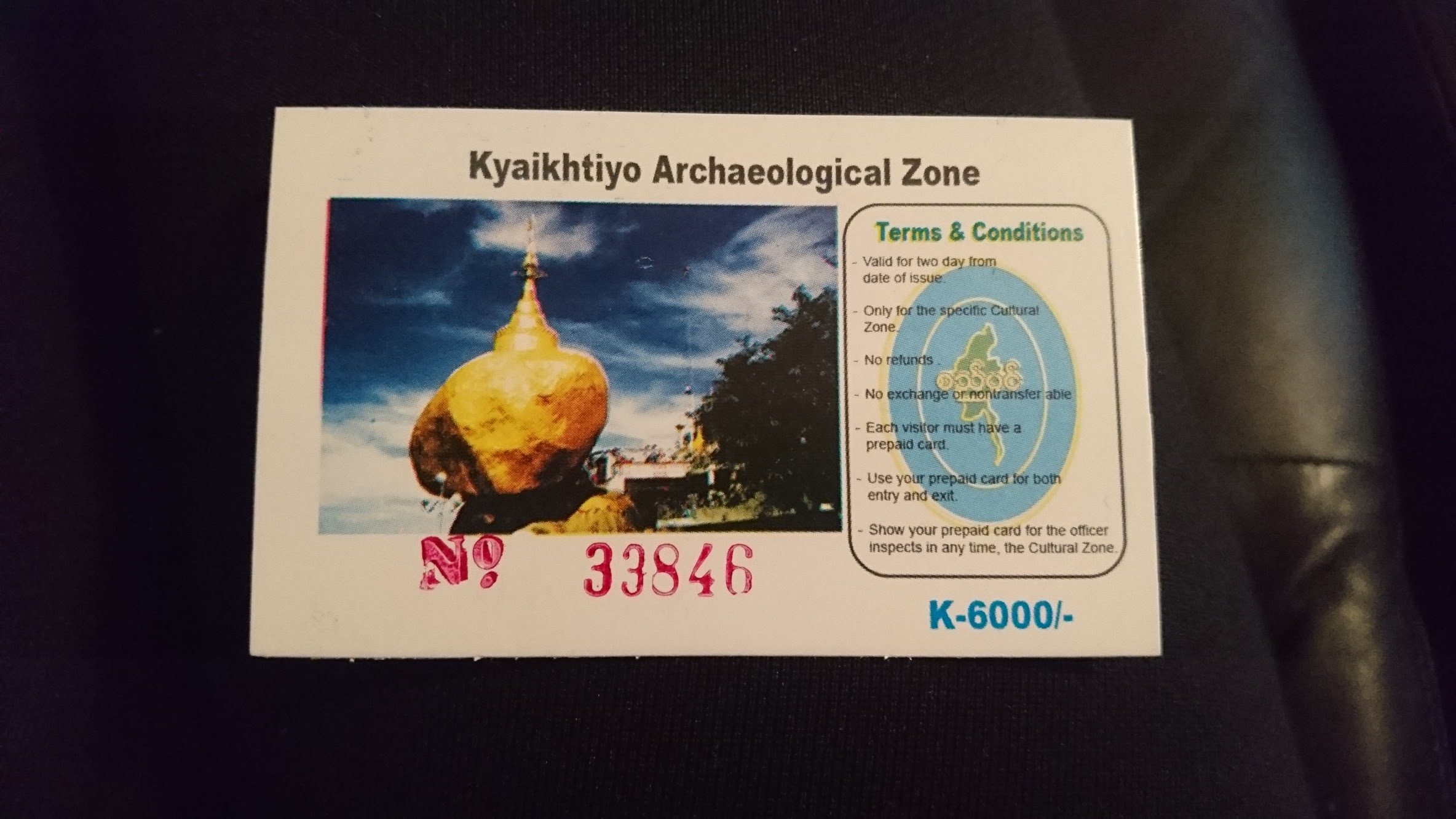 Foreigners have to pay a fee (6,000 kyats per person) which gets them a two-day pass.