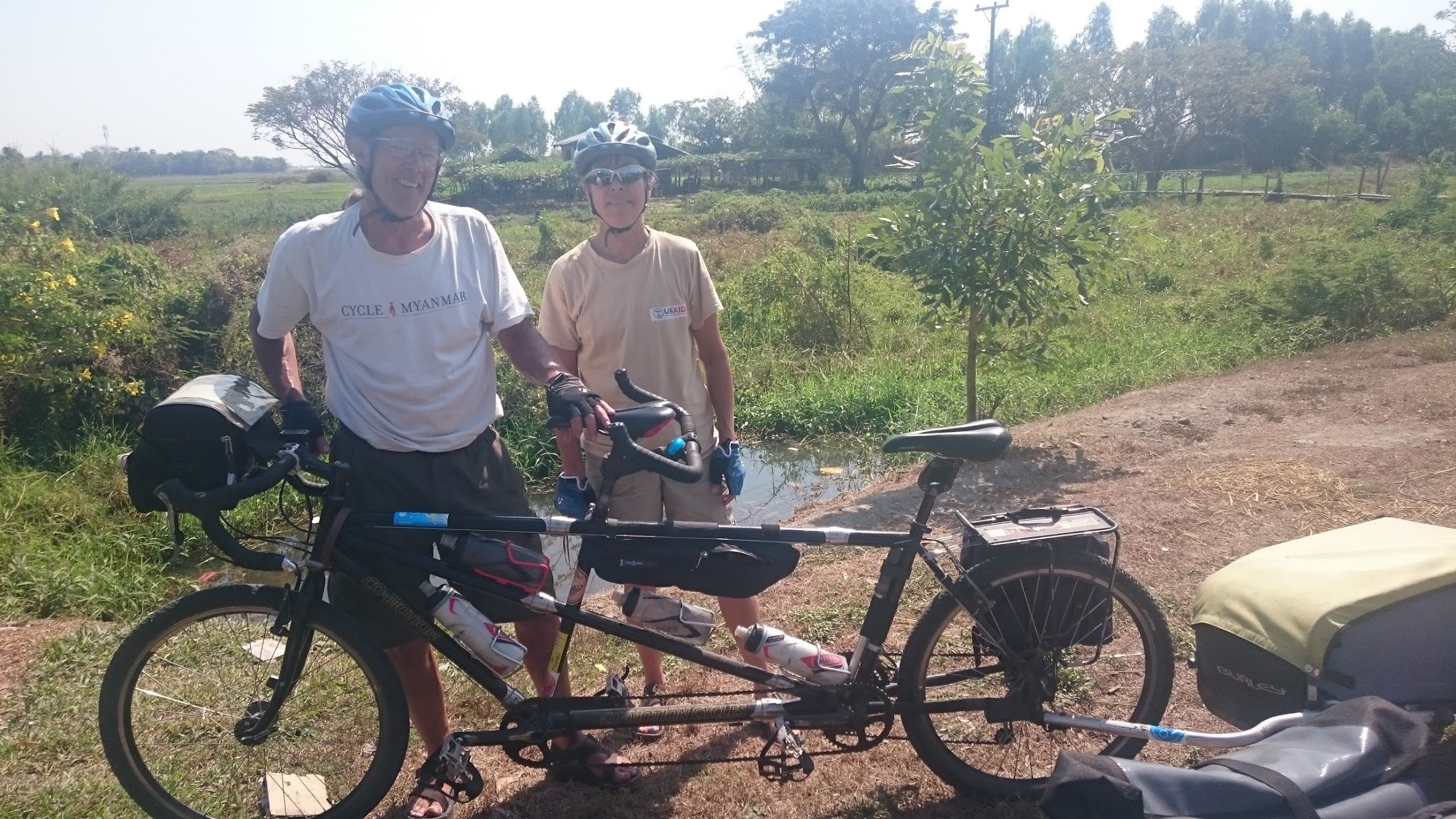 Fellow tandem enthusiasts, Curt and Cathy Bradner .