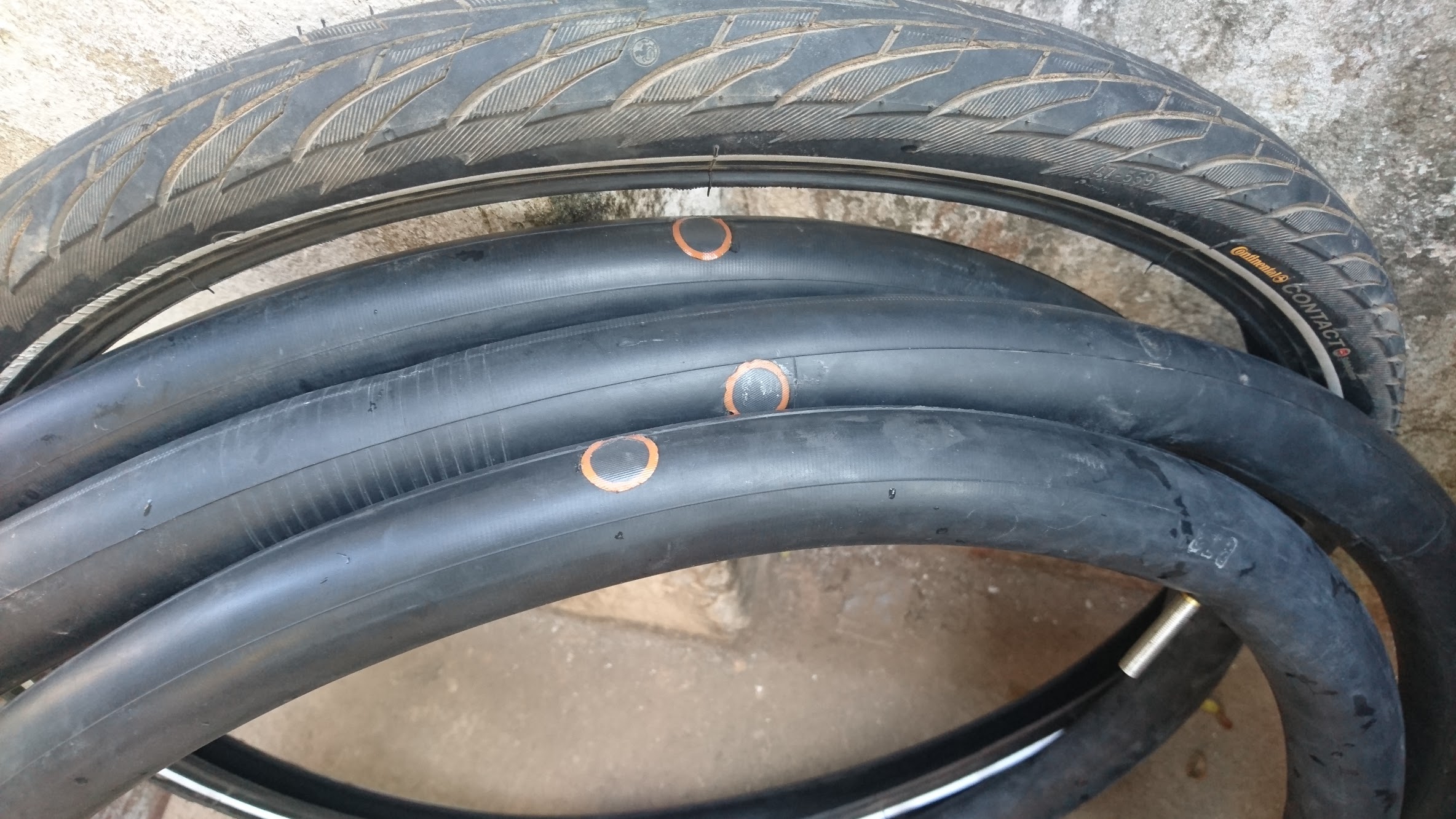 And this is why it's important to line up your tyres with the valve, kids.