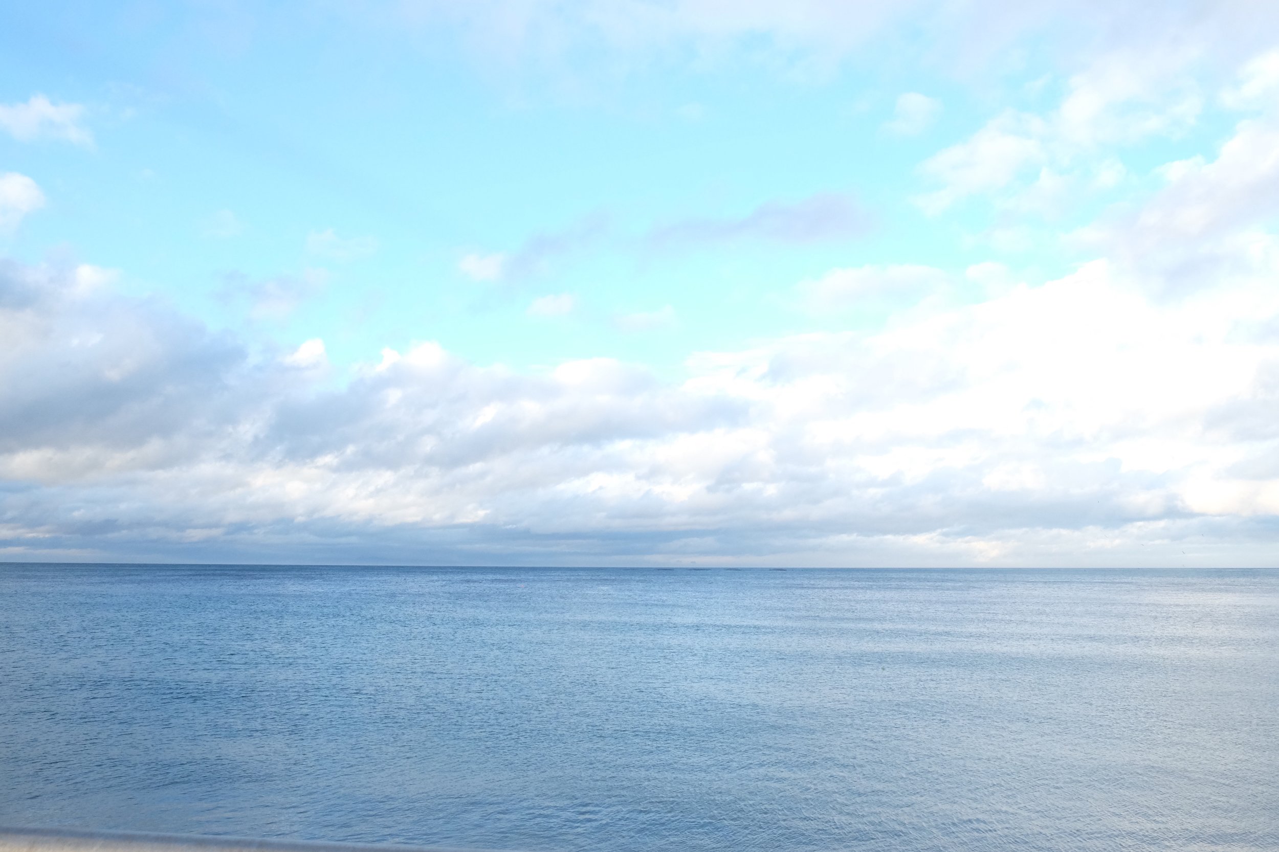 The Irish Sea. Taken when we were in Glenarm.