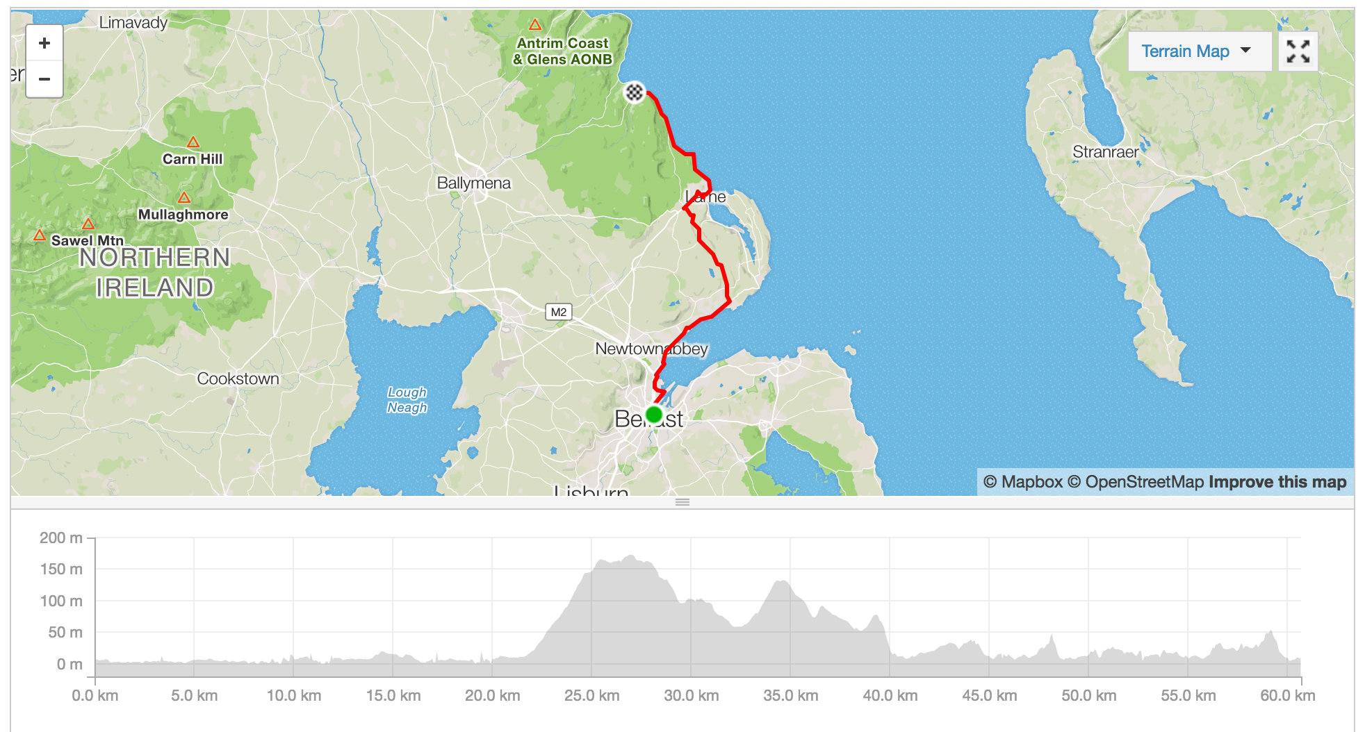 To interact with this map, visit Jess's Strava account here .