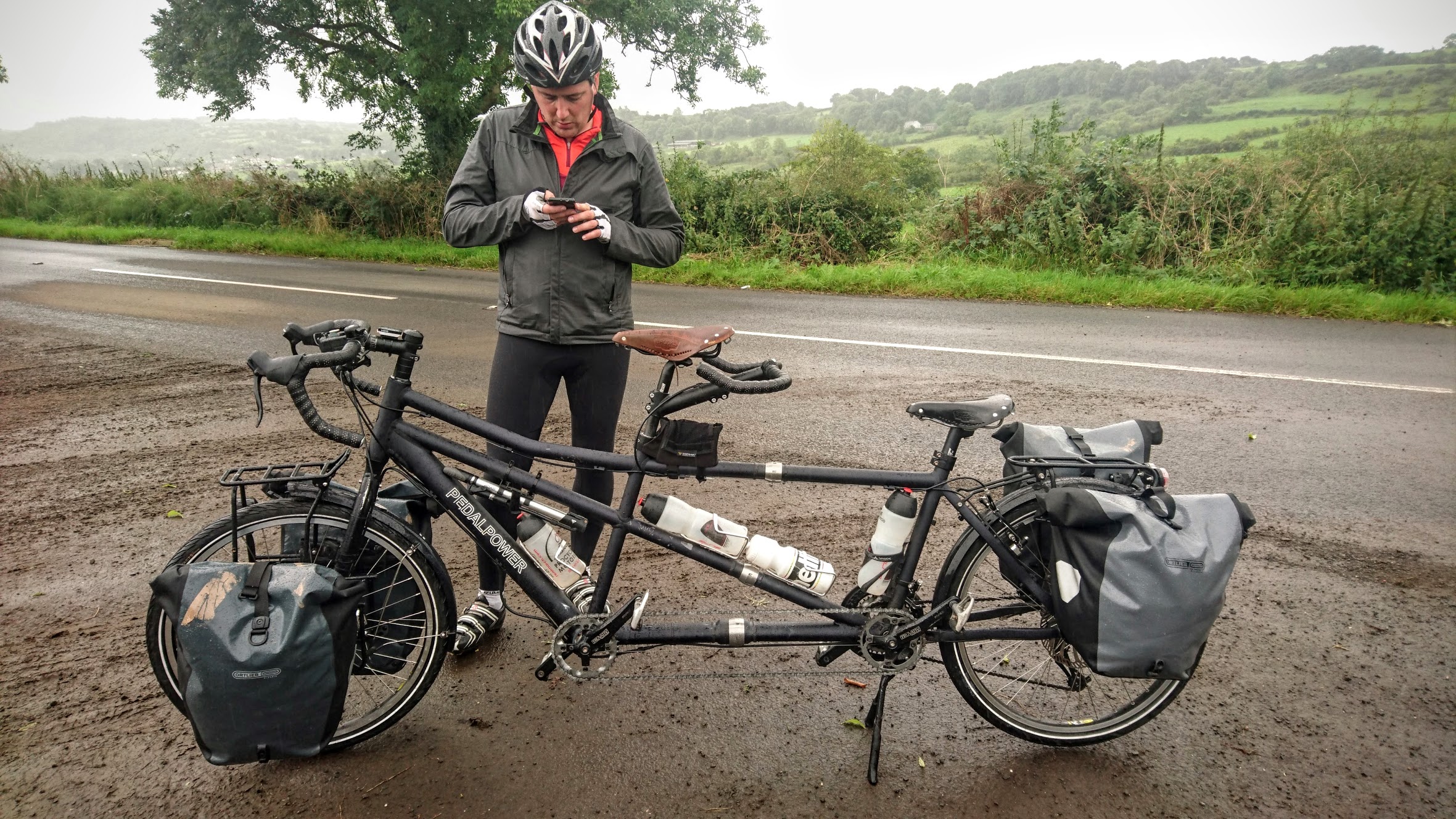 Reading SRAM technical manuals on your phone in the rain is always a delight.