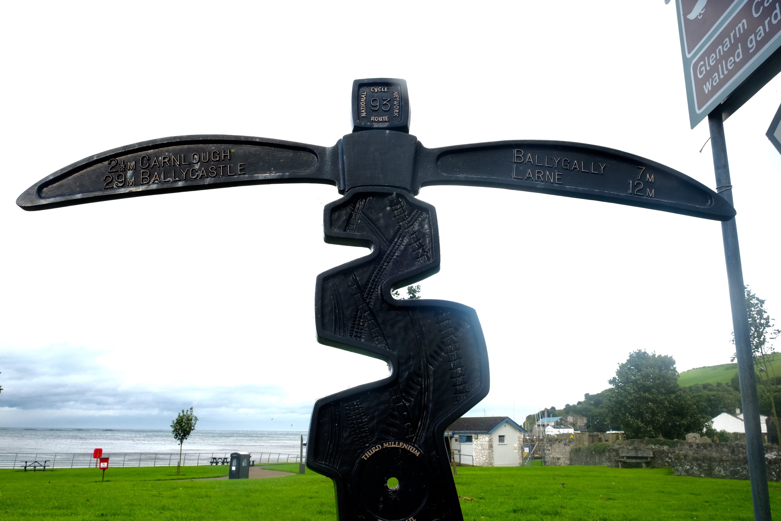 The NCN 93 Route, which we'll be following to our next destination, Ballycastle.