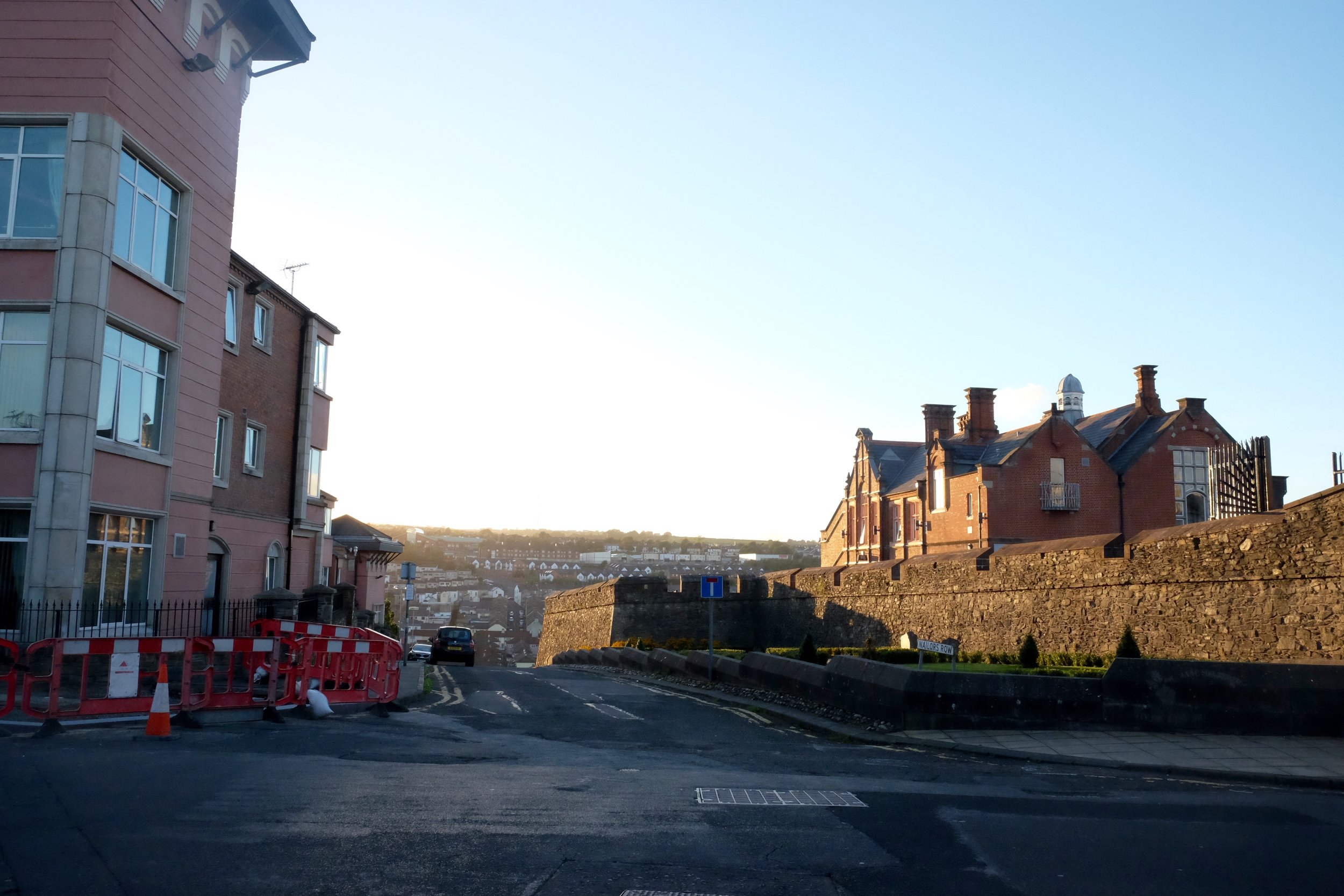 The suburbs of Derry below the hill. This should give you some indication of just how much we climbed to get up here.