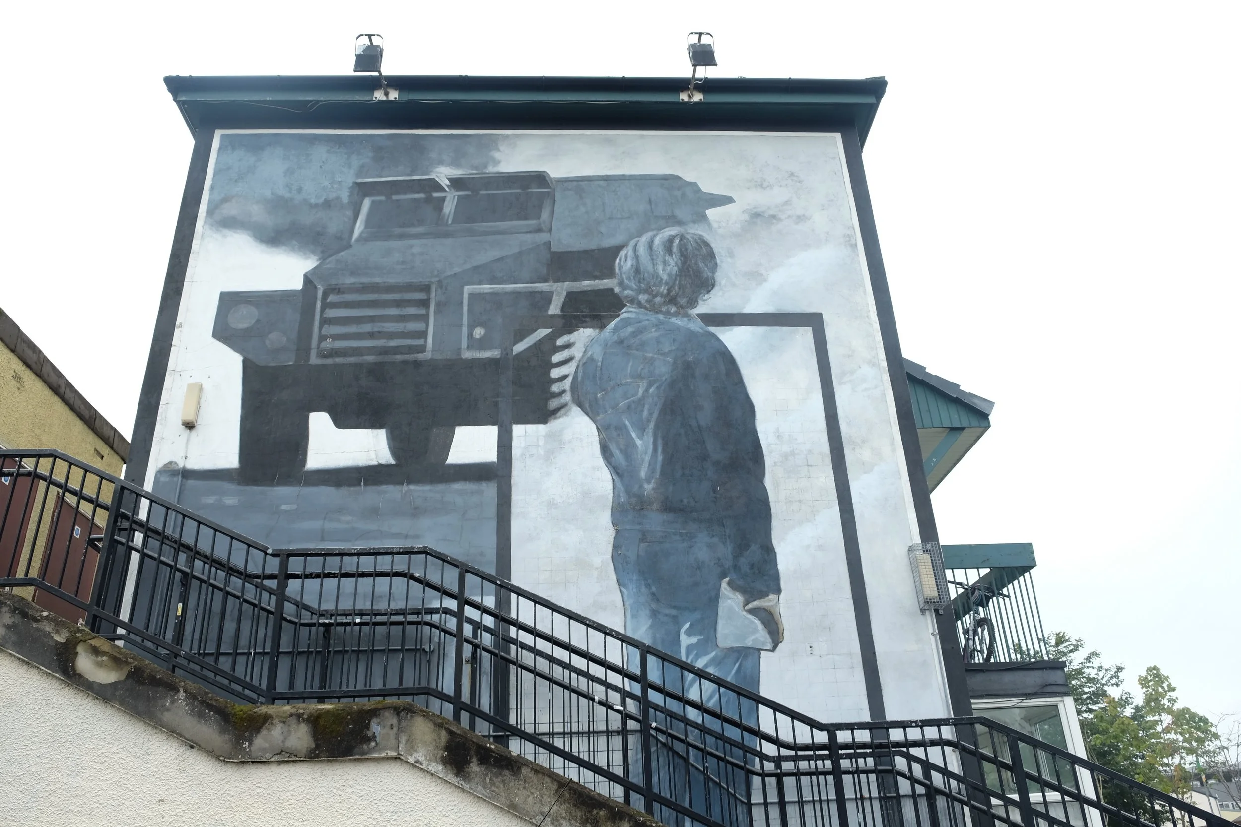 The Saturday Matinee - named because many of the riots in the Bogside took place on a weekend afternoon. Our guide told us an anecdote about how he and his friends used to watch the riots happen in the morning, go home for dinner, and come back to catch the rest of it. 