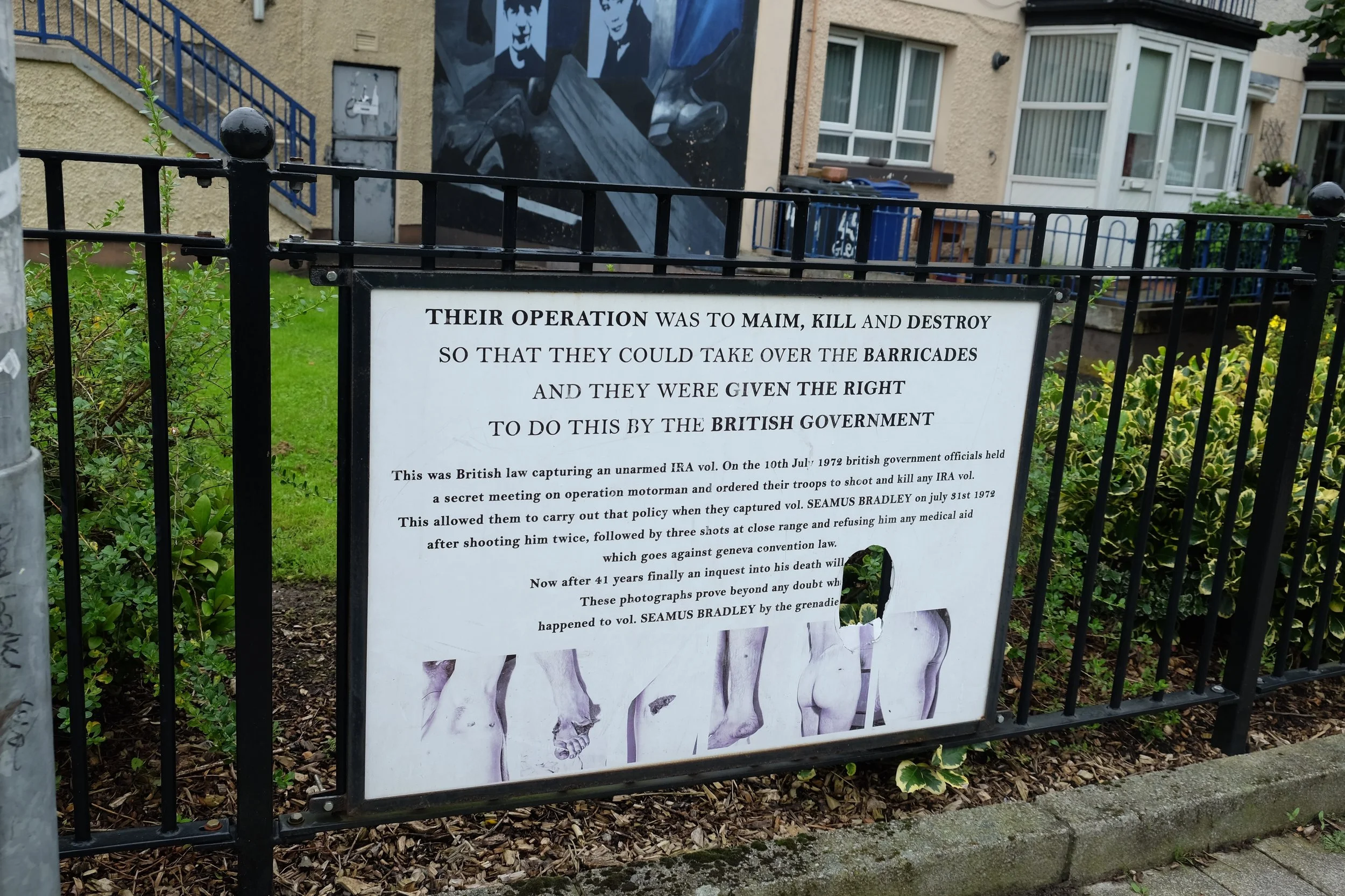 It was rumoured that the police had been the ones who had desecrated this memorial.