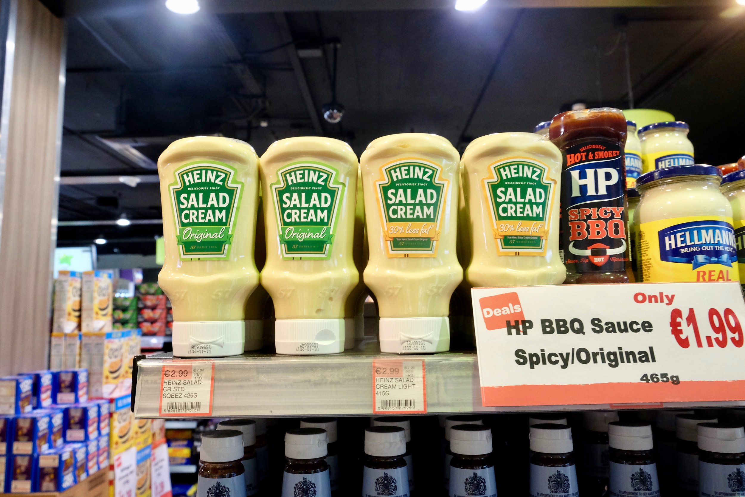 Stopped at a convenience store to pick up something to drink, and came across this monstrosity. Honestly, what is salad cream? (Neil says it's UKIP mayonnaise).