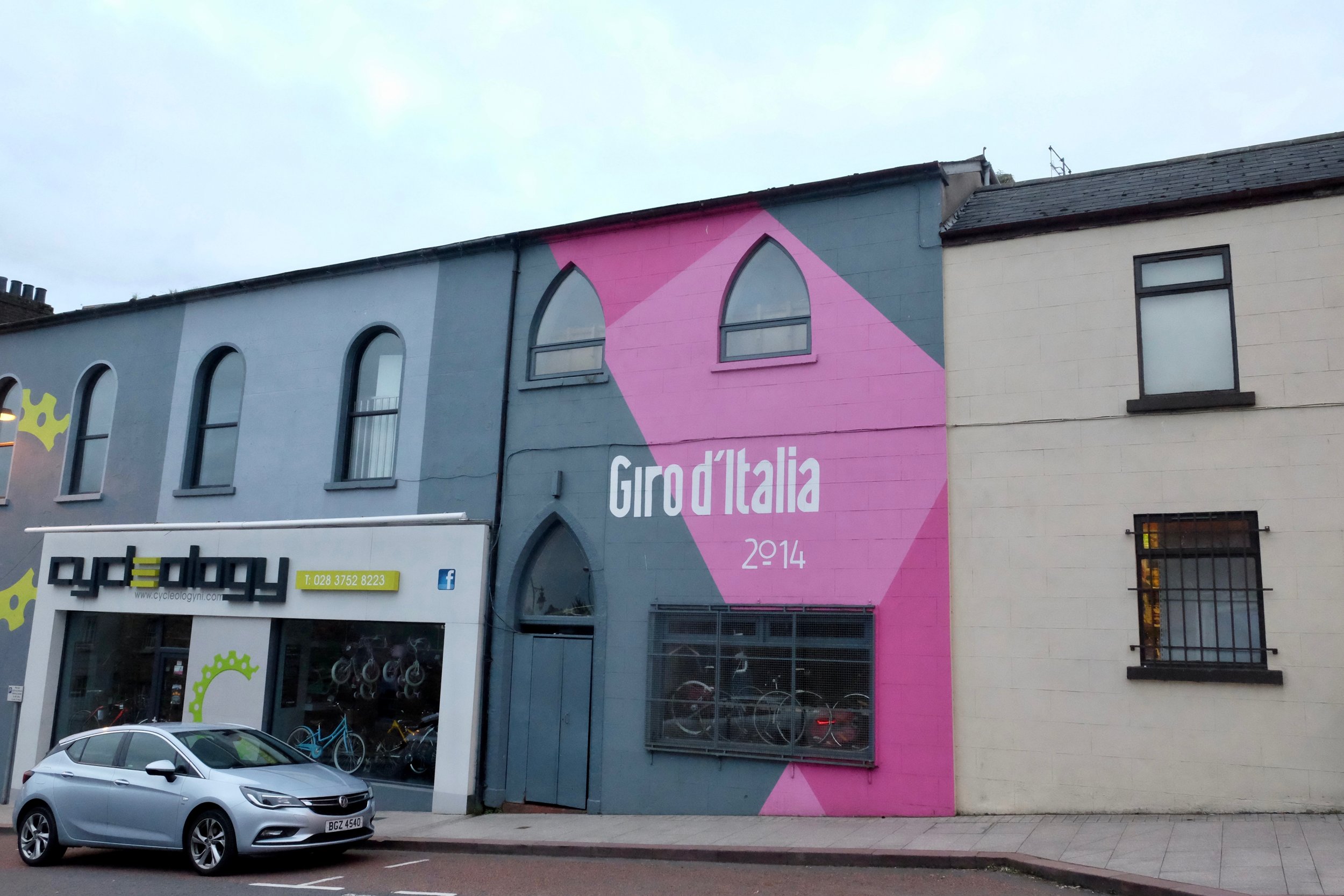 For two days in May 2014, Armagh painted its city pink in honour of the Giro d'Italia which was passing through Belfast, Armagh, and Dublin that year.