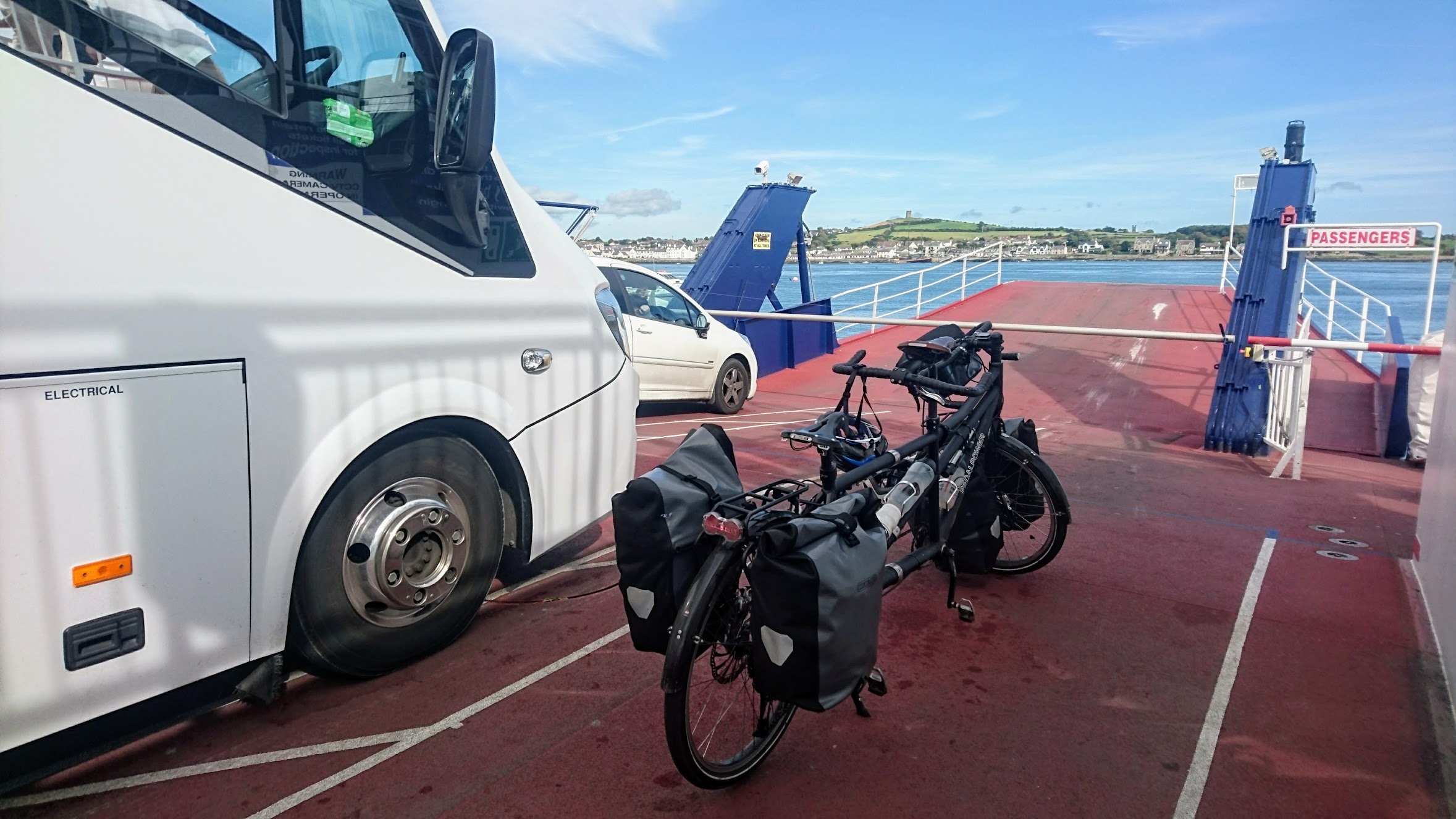 The first-ever tandem on the Strangford ferry?