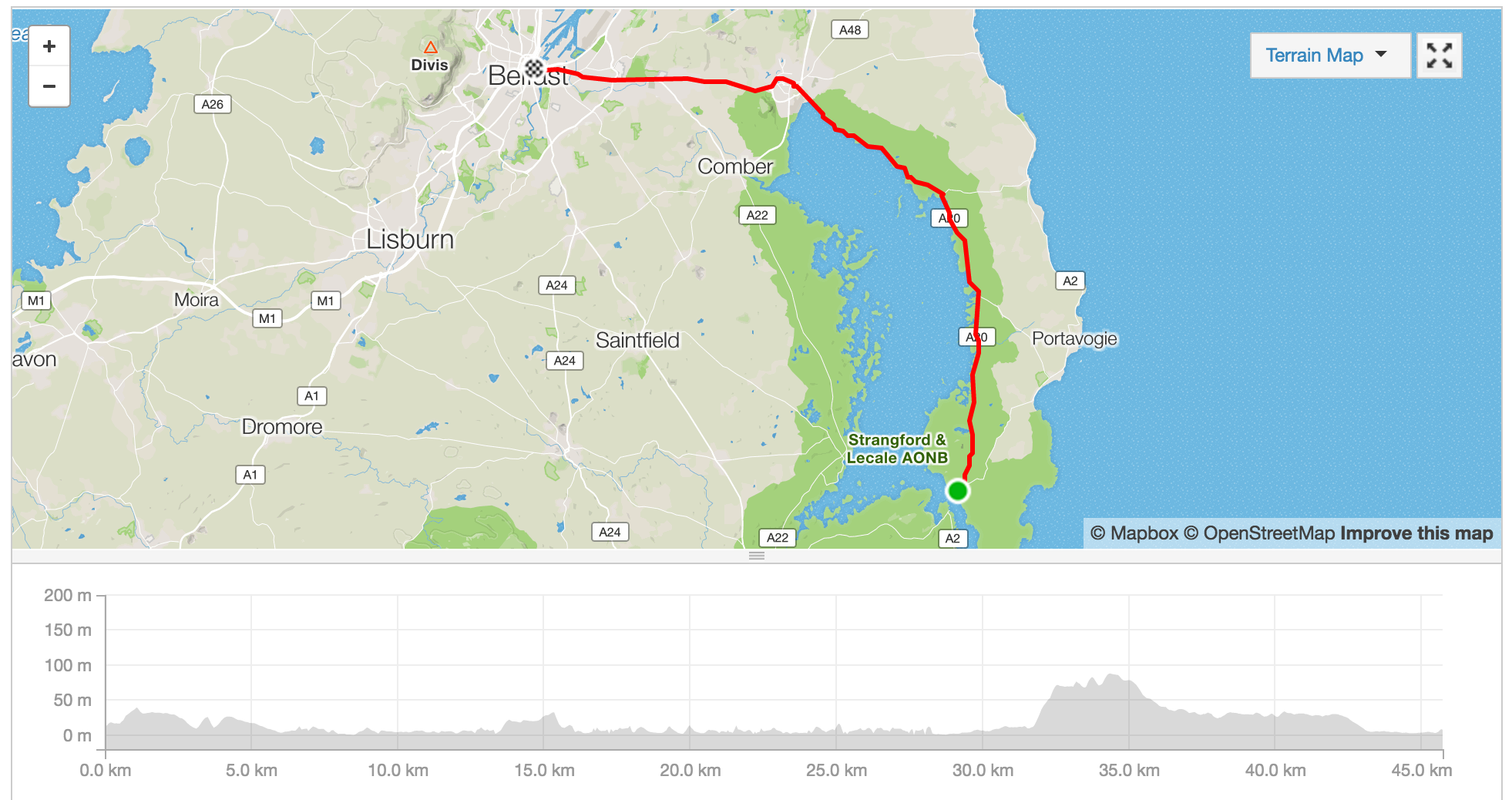 To interact with this map, visit Jess's Strava account here .