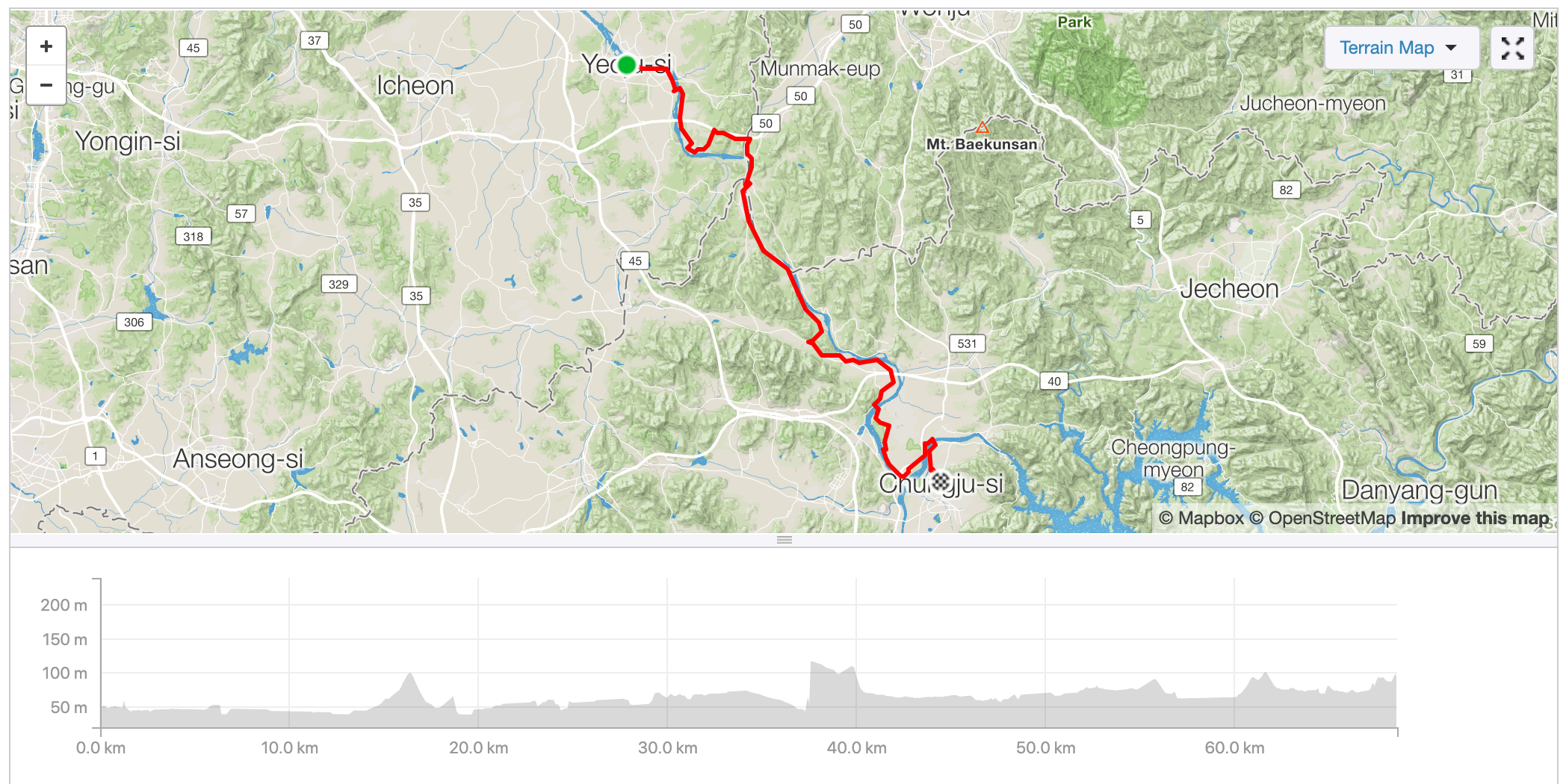 To interact with this map, visit Jess’s Strava account here .