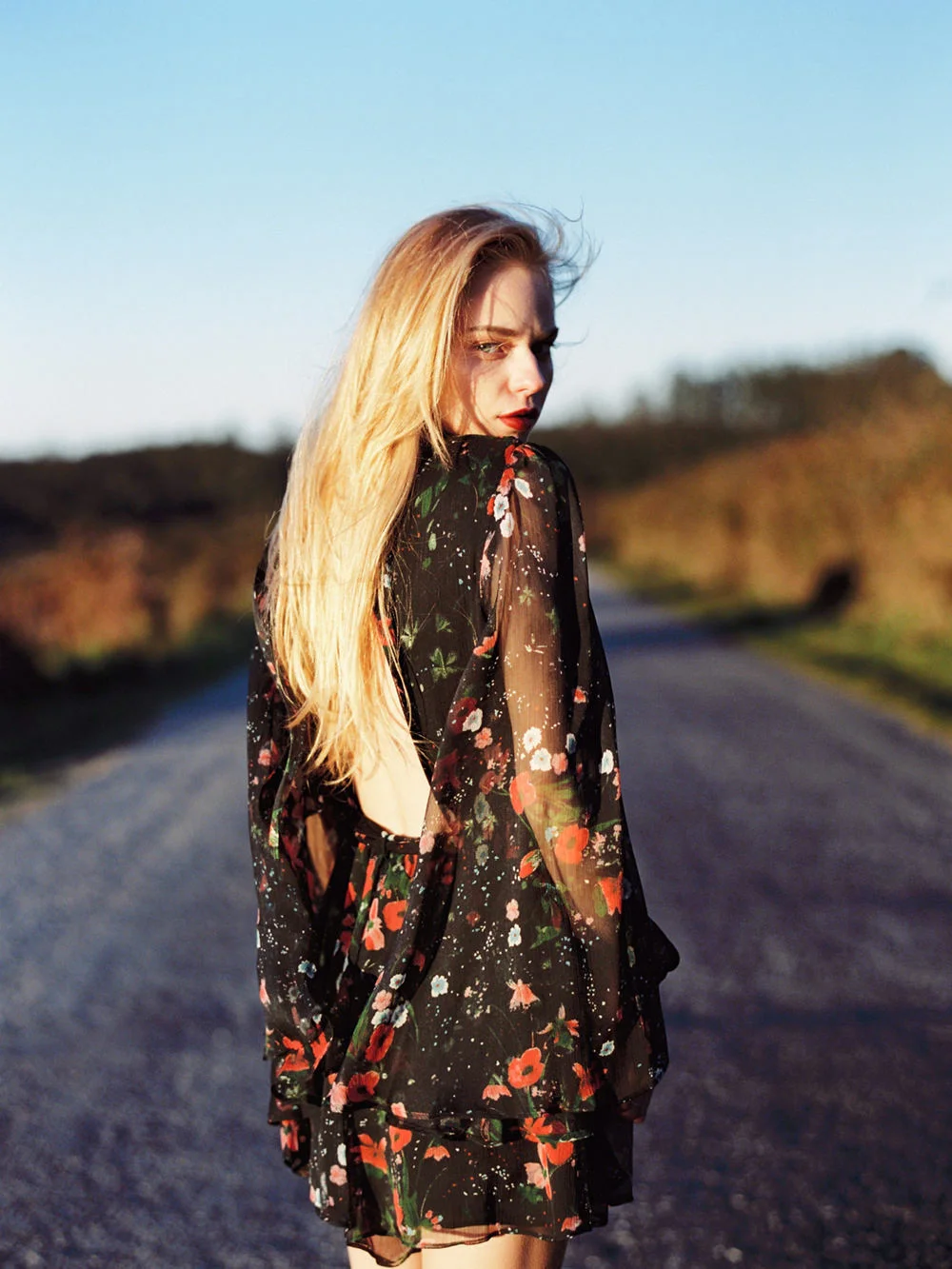 fashion portrait photography in a beautiful landscape in Algarve, Portugal