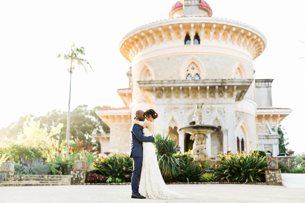 Elopement Couple Session in Palace of Monserrate in Sintra, Portugal