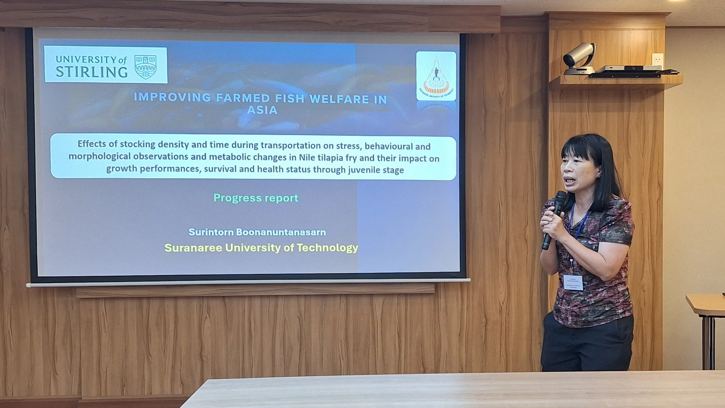 Surintorn Boonanuntasarn introduces the Suranaree University project on transport impacts on welfare