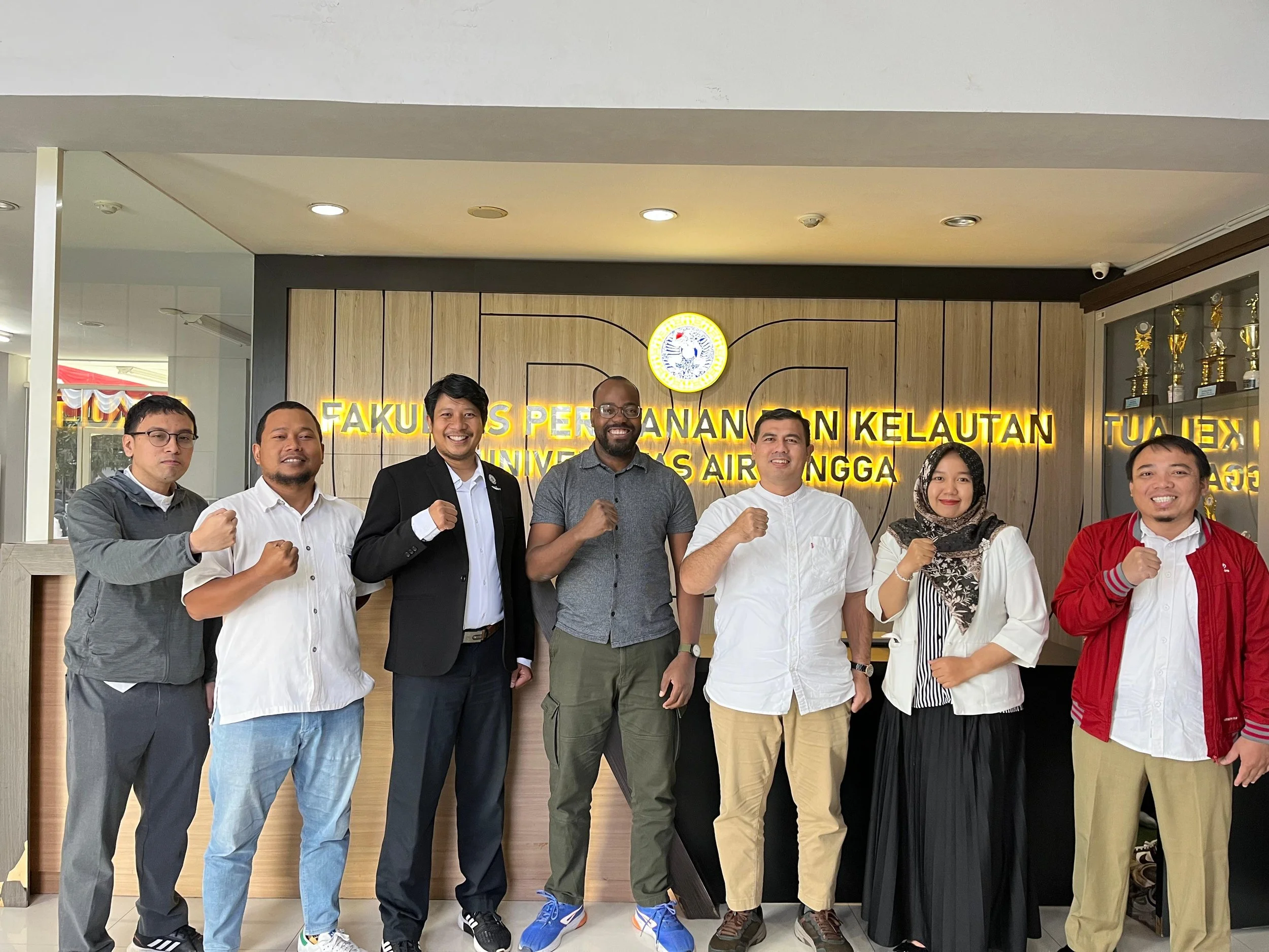 Post AFWN Project presentation at Universitas Airlangga