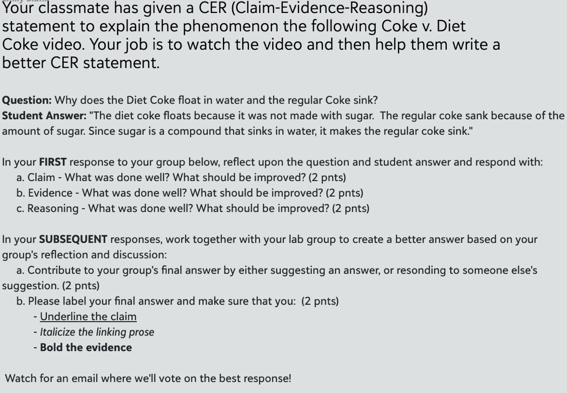 The Sound of a Good Argument: Claim, Evidence, Reasoning