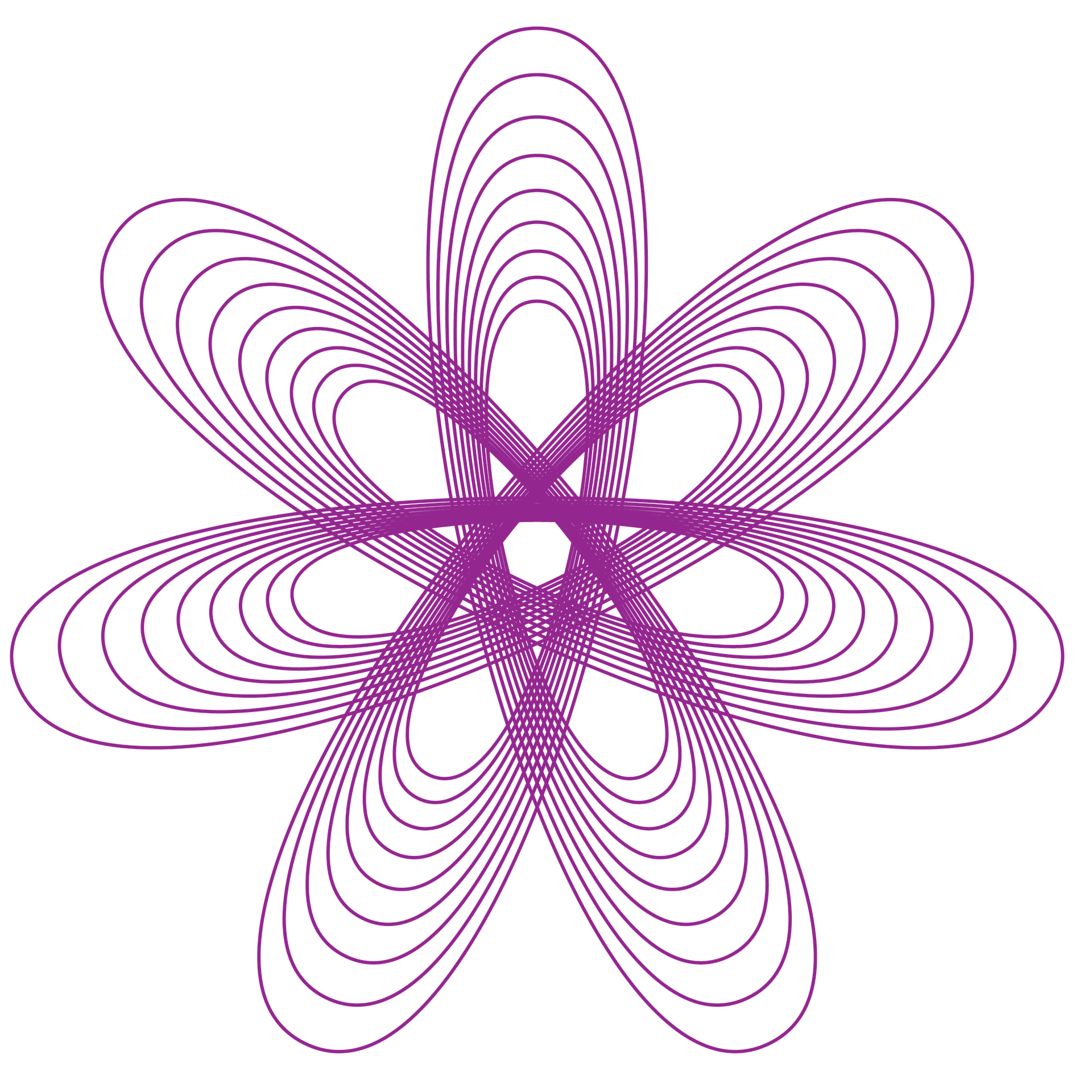 Pink and Purple Spirograph Pattern String Art
