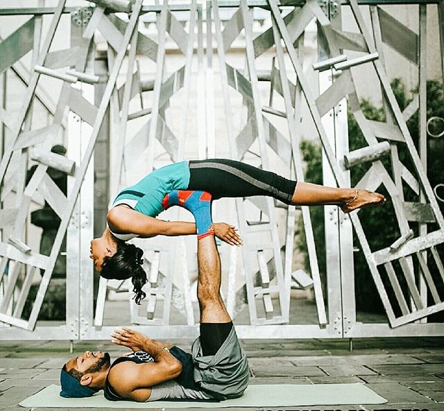 Missed #InternationalYogaDay day yesterday.

It's @steveo2cent's #birthday today &amp; he's one of my favorite yogis so I couldn't miss the chance for this shoutout.

These are some cool #AcroYoga shots by @xoquinntographer before we all got too busy