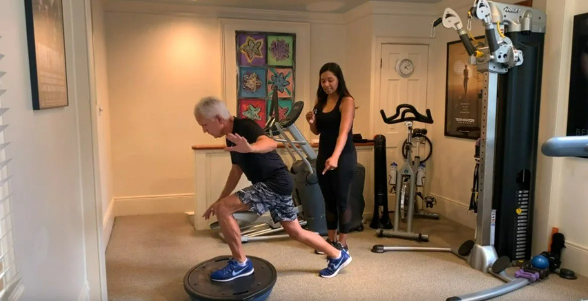 BOSU Reverse Lunge