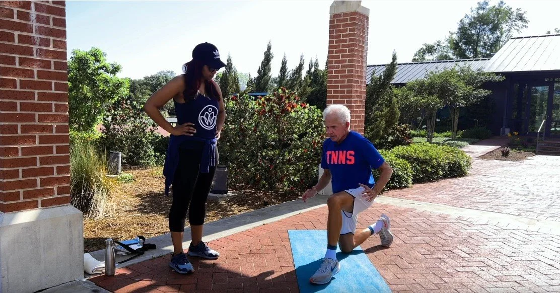 Kneel to Stand with Alternate Knee Elbow Touch