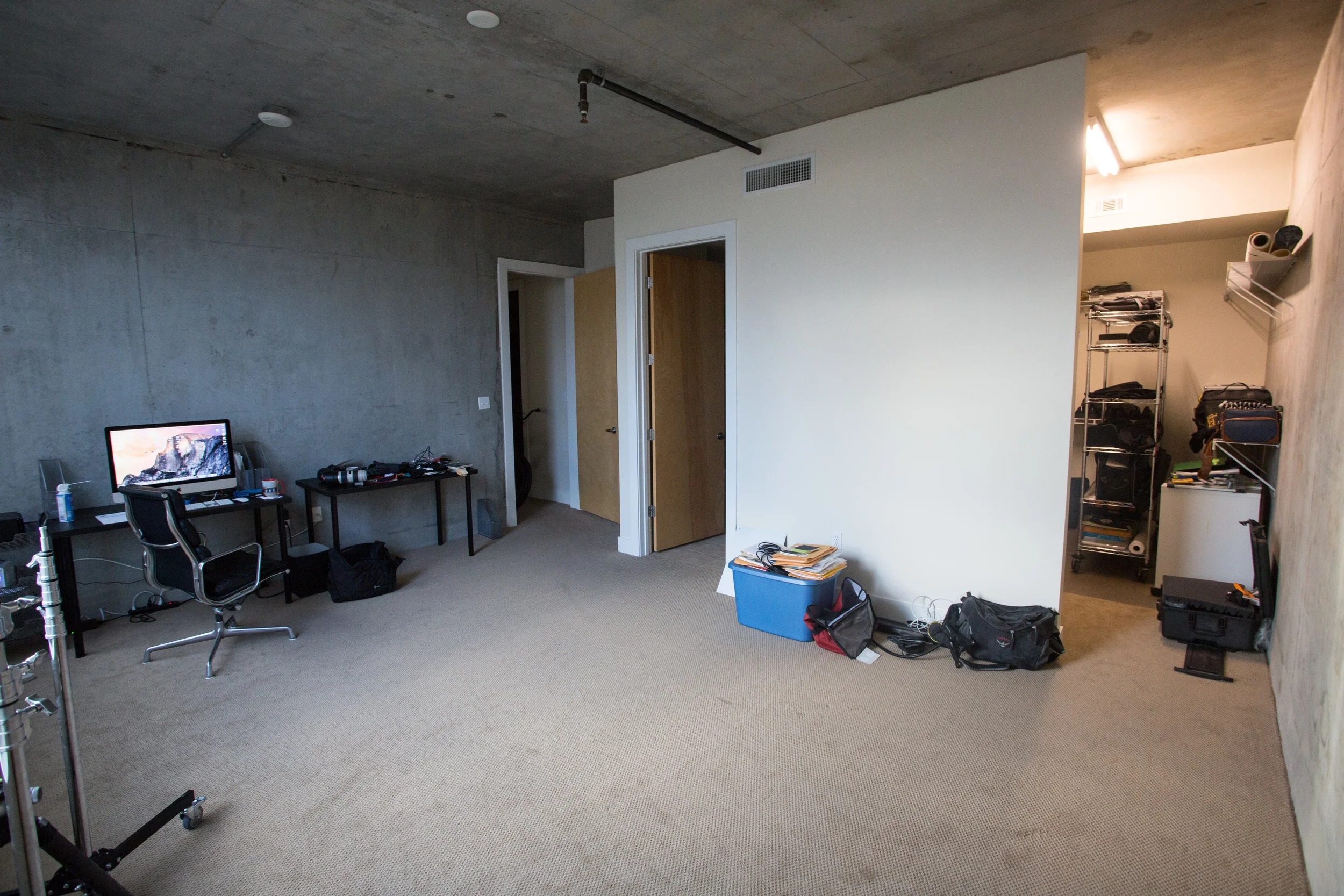 Building out the space.