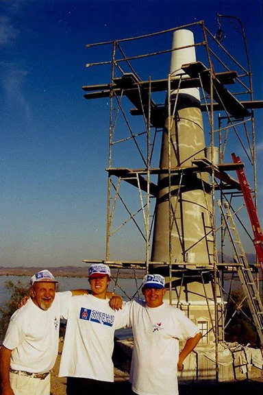 From left: Raymond Lichon (grandfather), Steven Matt, John Lichon (uncle). 2002.