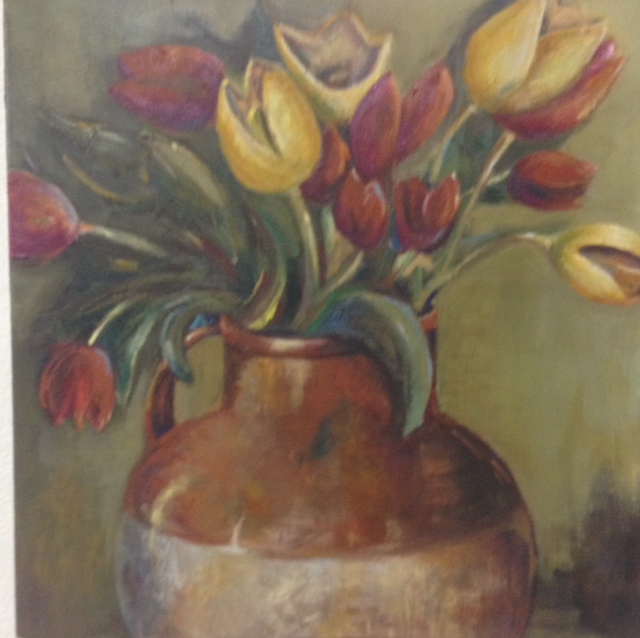 Flowers in vase (Sold)