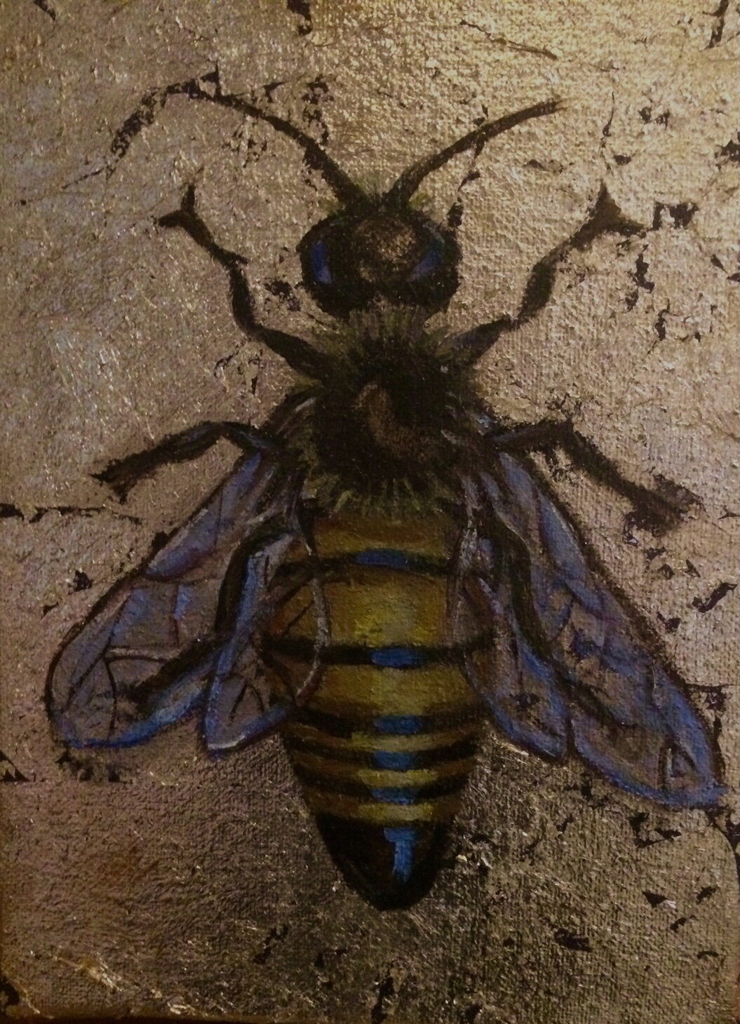 Queen bee in flight