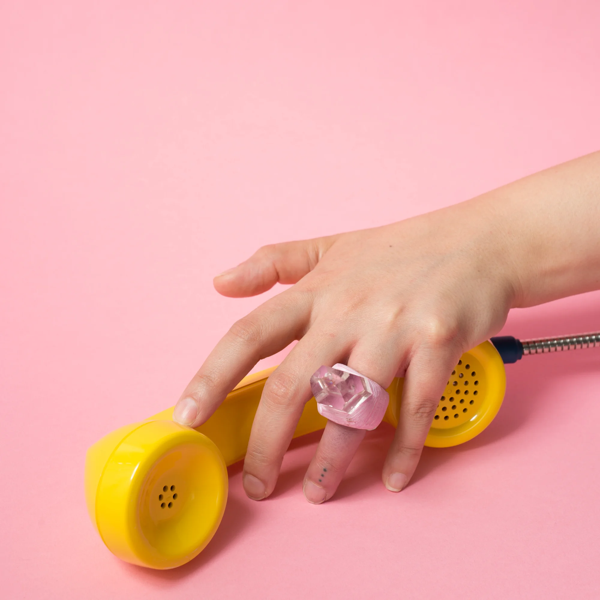 Clear Quartz Point Ring 