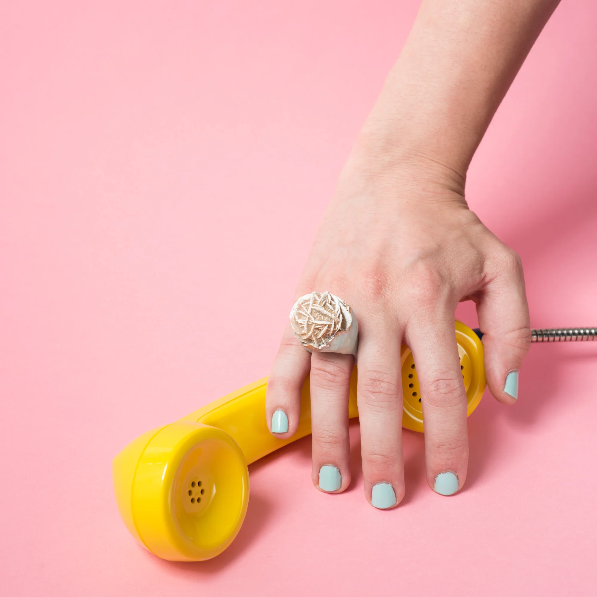 Desert Rose Selenite Ring 