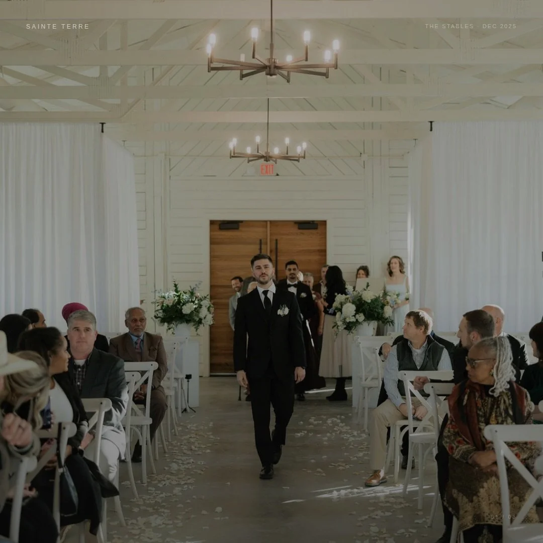 Brennan walked that aisle in three different personalities and we are here for all of them.

Slide 1: I&rsquo;m a serious man entering a serious moment.
Slide 2: Actually, I&rsquo;m thrilled and I can&rsquo;t hide it.
Slide 3: I am performing, and I 