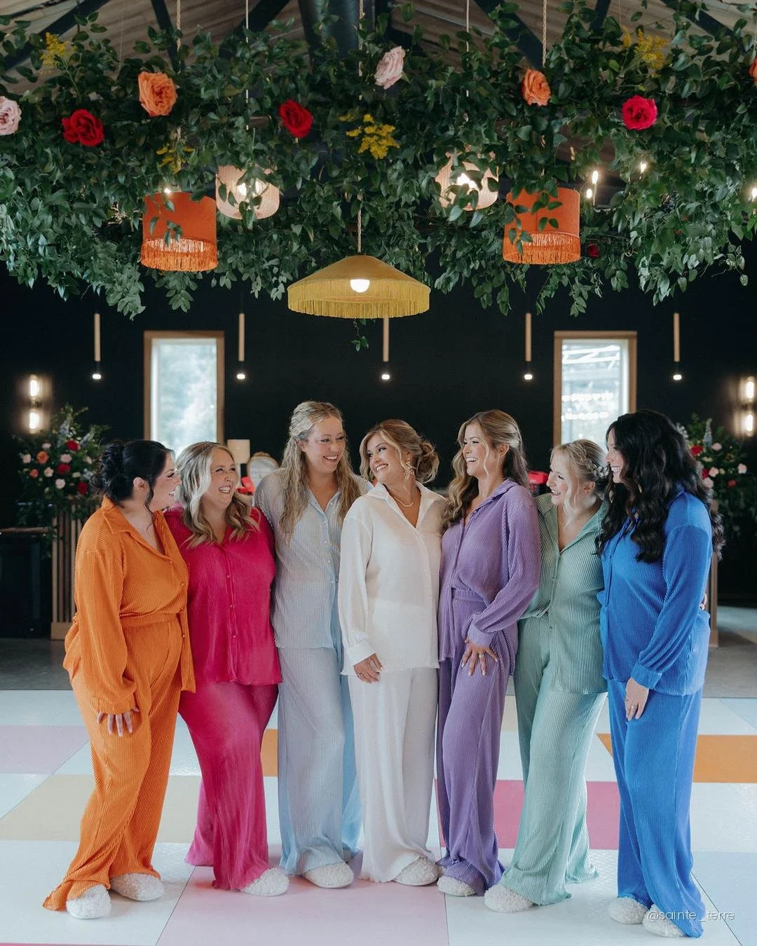 Some weddings are about restraint.

This one was a permission slip.

When the groom's last name is Miller, you commit to the bit. Custom Miller Time tees in every color of the rainbow. Trucker hats stacked in baskets at the door. Personalized cups ha