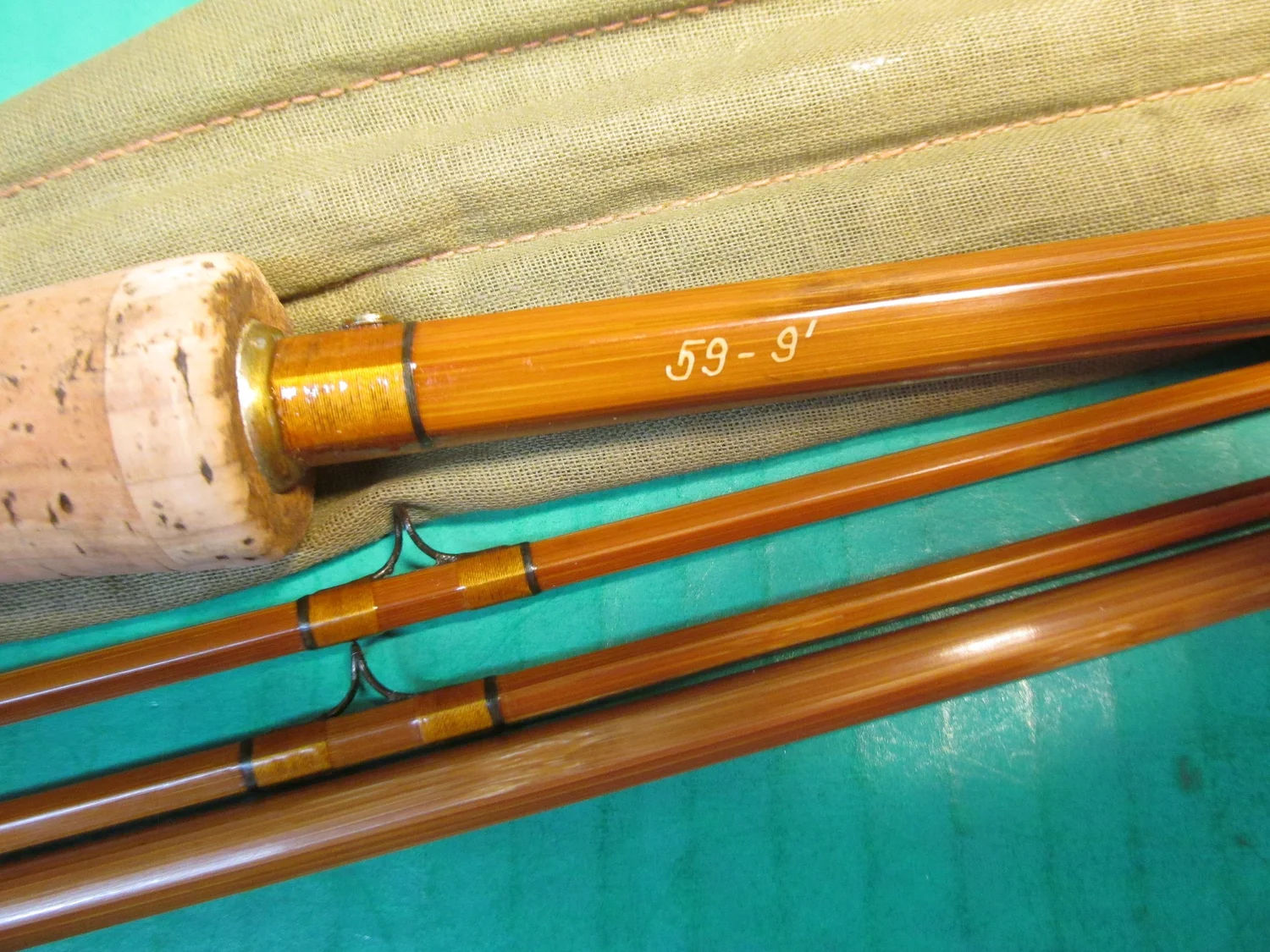 1324-13. South Bend 9'. mod. 59 — R.W. Summers Bamboo Fly Rods Company
