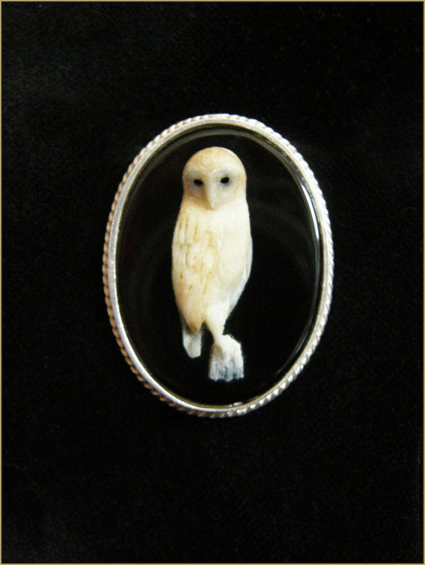 Barn Owl Brooch