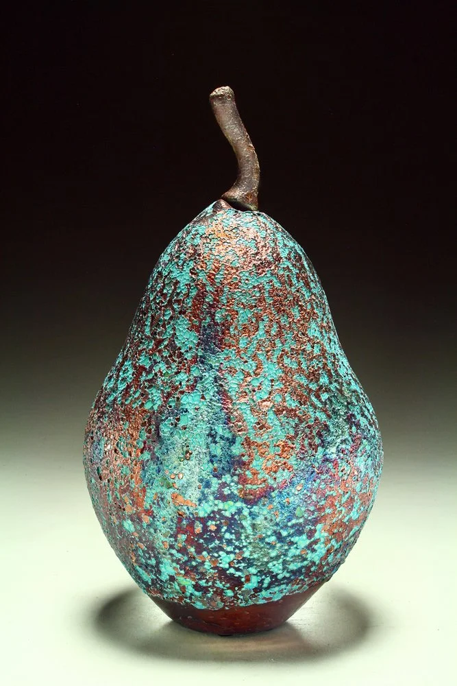Copper and Blue Pear, Reversible Stem