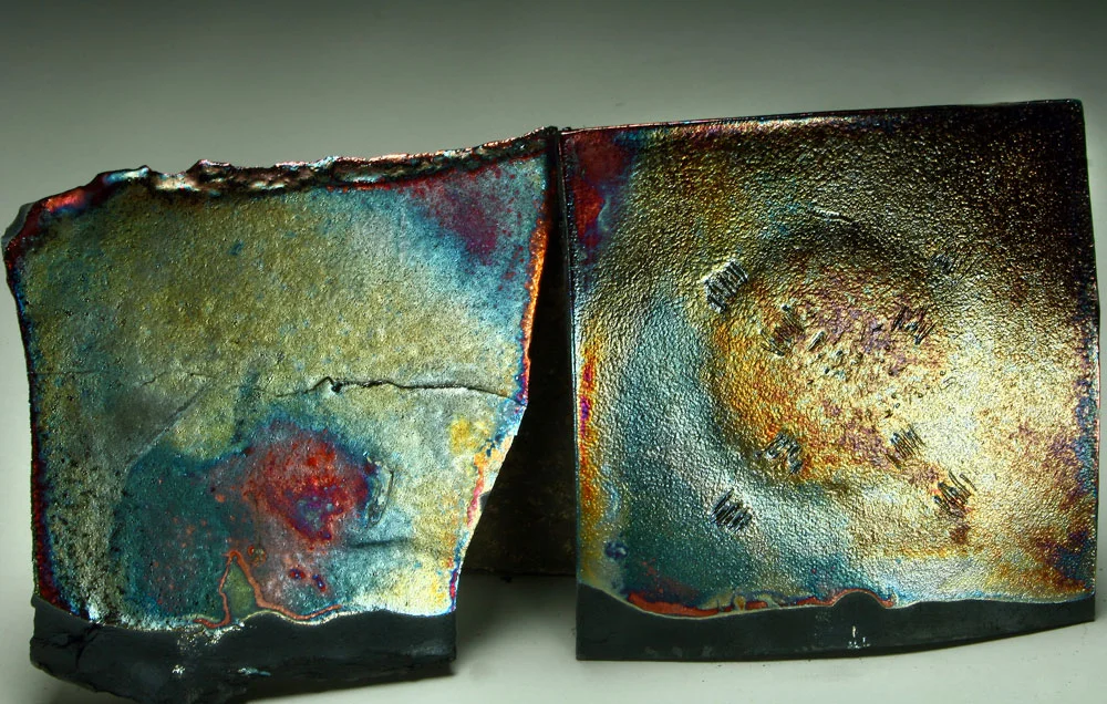 Raku Pottery Glaze: Forbes Copper Satin Matte, Variation 2