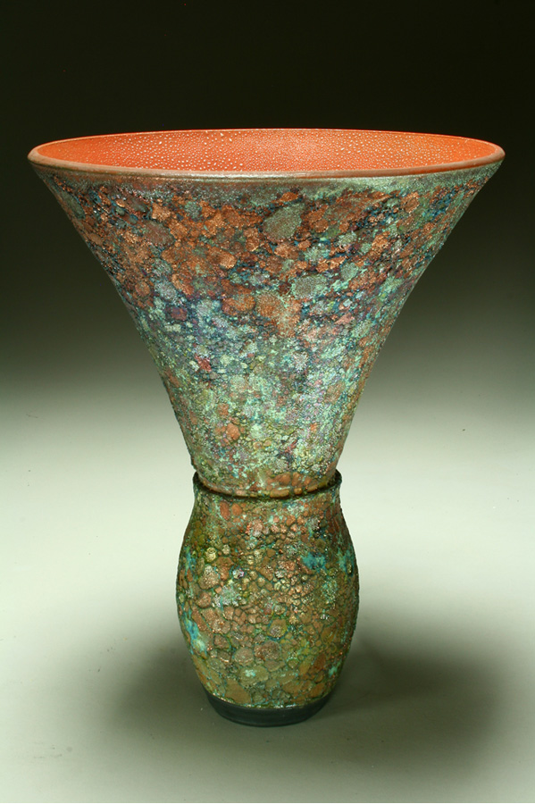 Raku Pottery Sea Vase 1