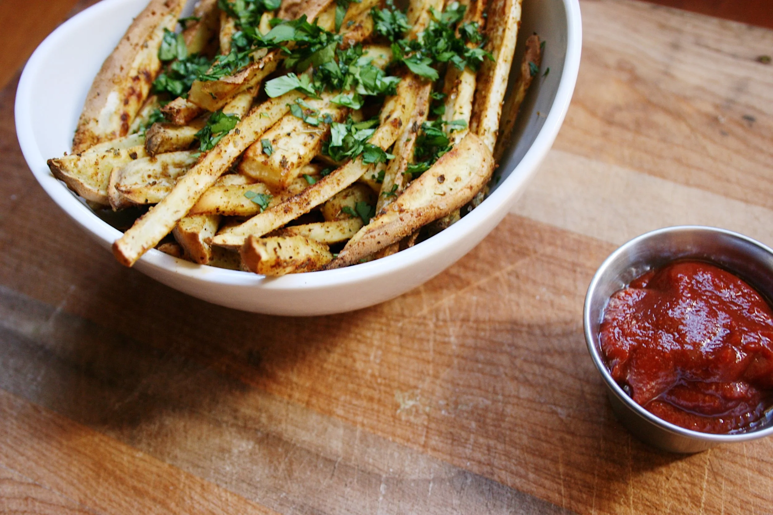Mexican Street Fries + Spicy Ketchup